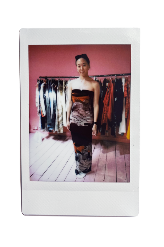 SS 1996 eagle mesh dress