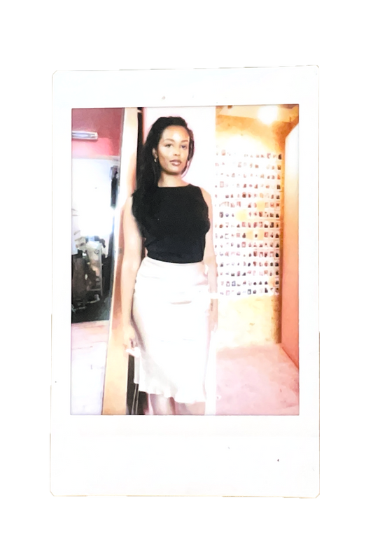 Vintage 2000s silk bias cut skirt