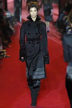 Vintage Yves Saint Laurent F/W 2004 Runway Wool & Mink Coat
