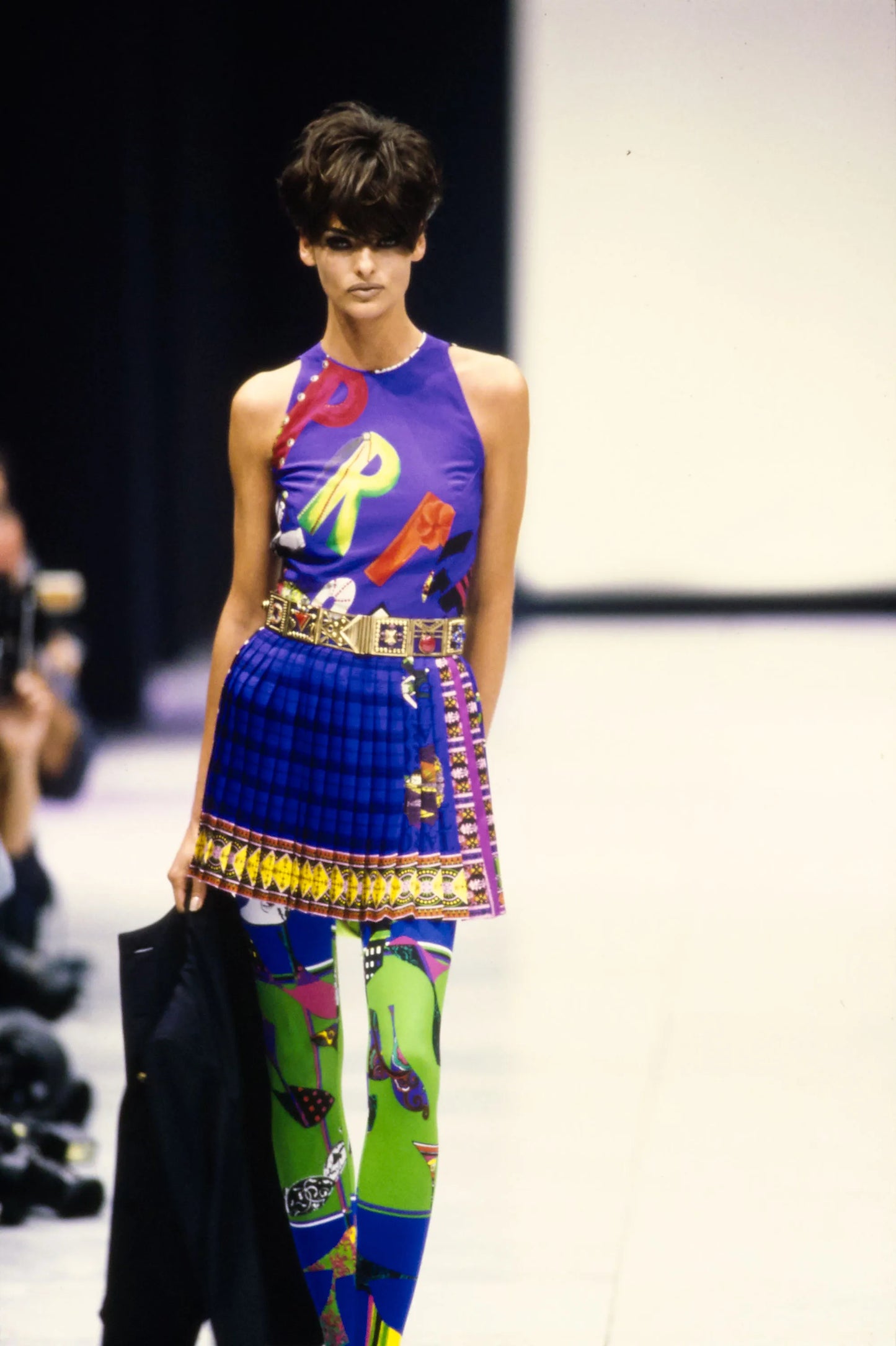 Vintage S/S 1991 Pleated Skirt and Top Co-Ord