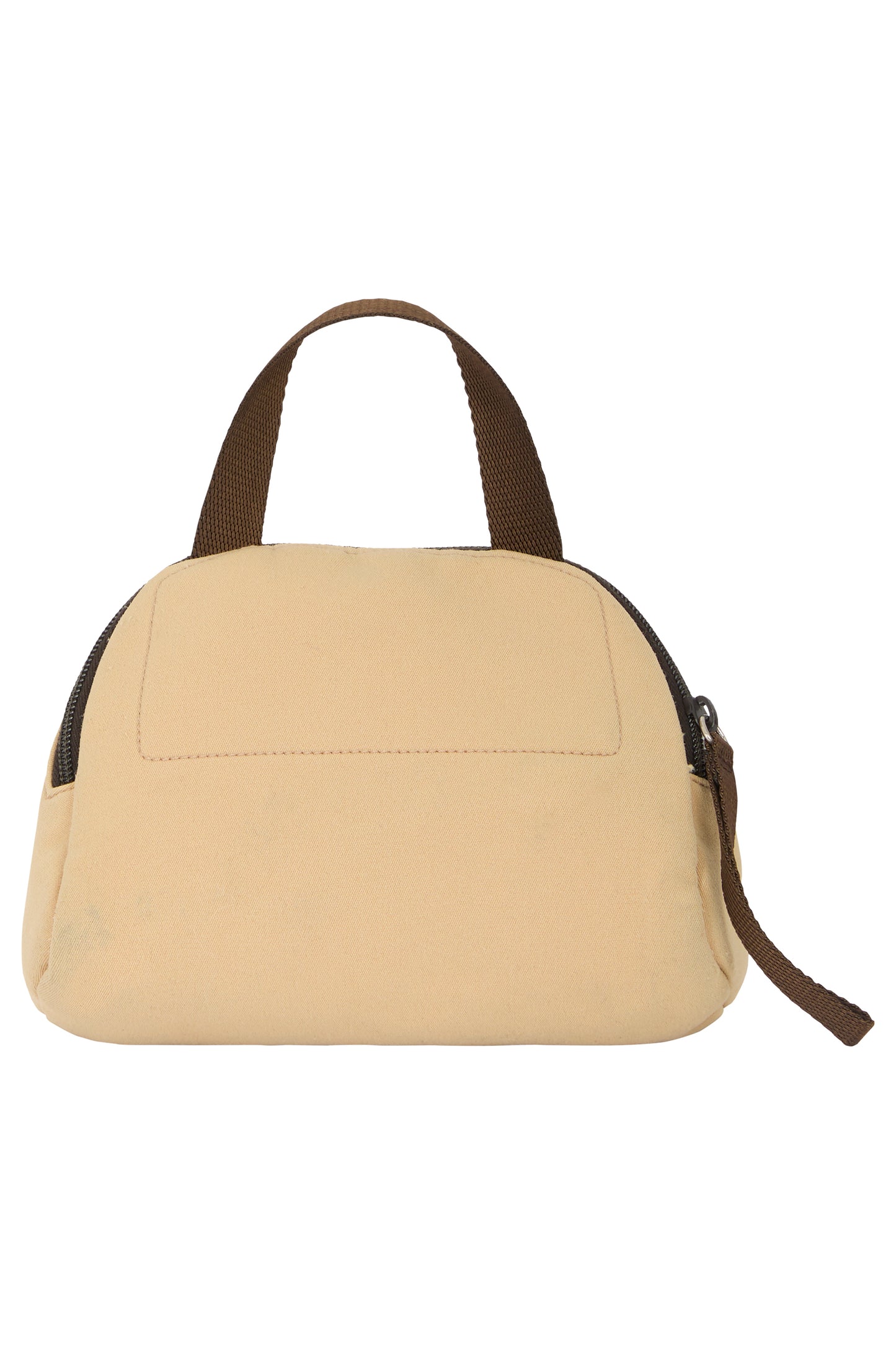 Vintage 2000's Prada Beige Canvas Mini Top Handle Pouch