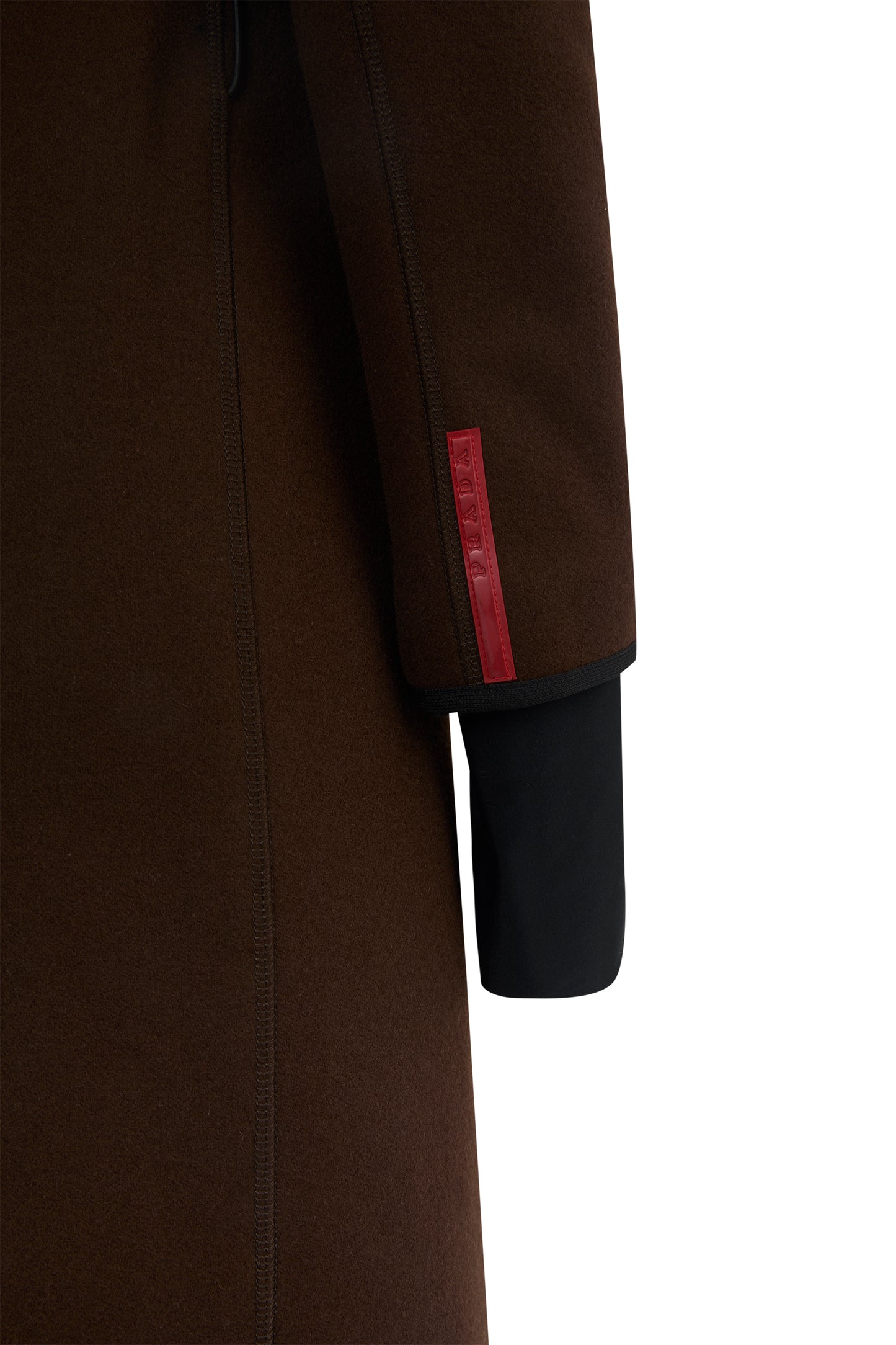 Vintage 2000's Prada Brown Wool Coat