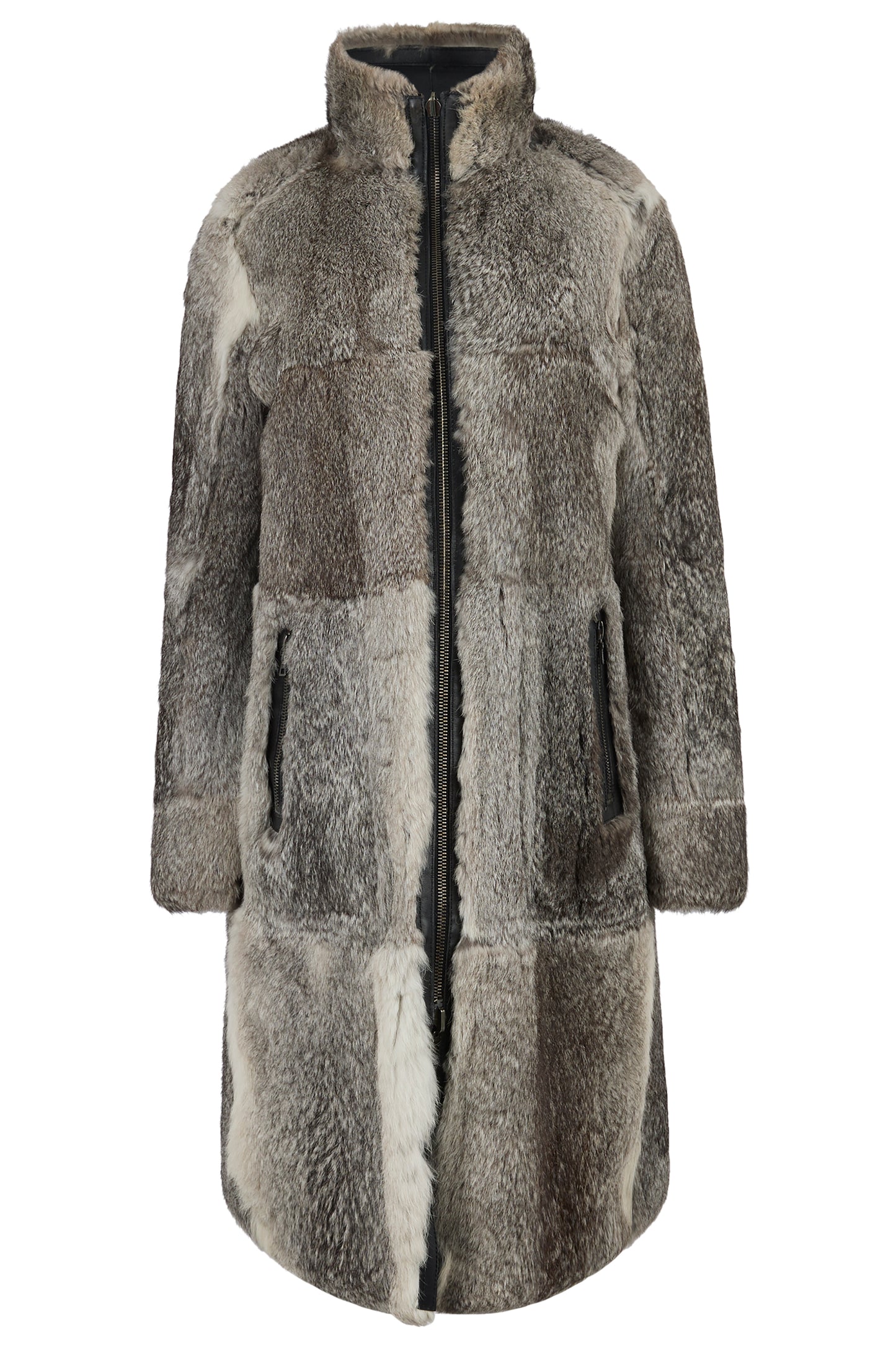Vintage 1990's Prada Leather & Fur Reversible Coat