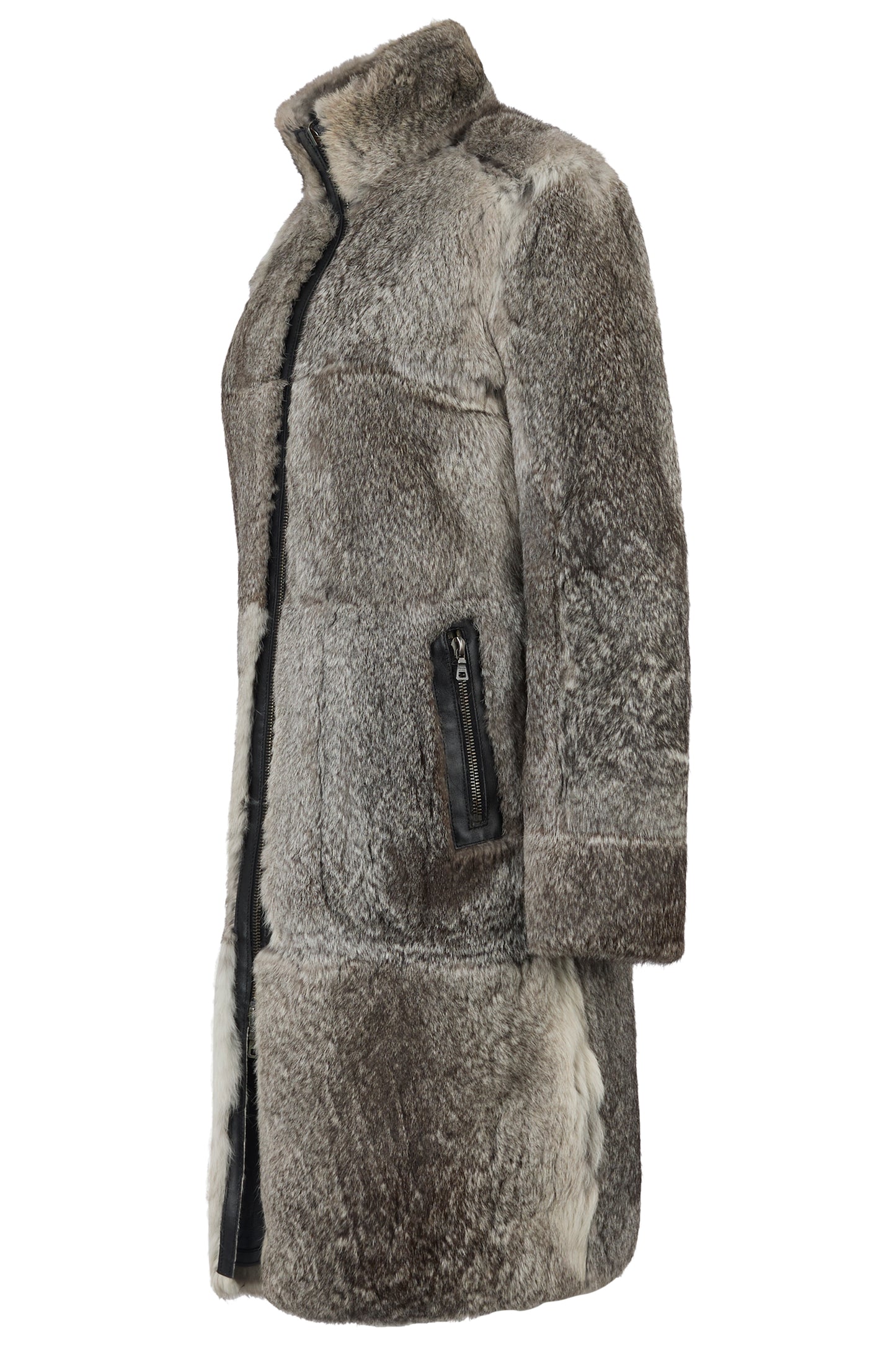 Vintage 1990's Prada Leather & Fur Reversible Coat