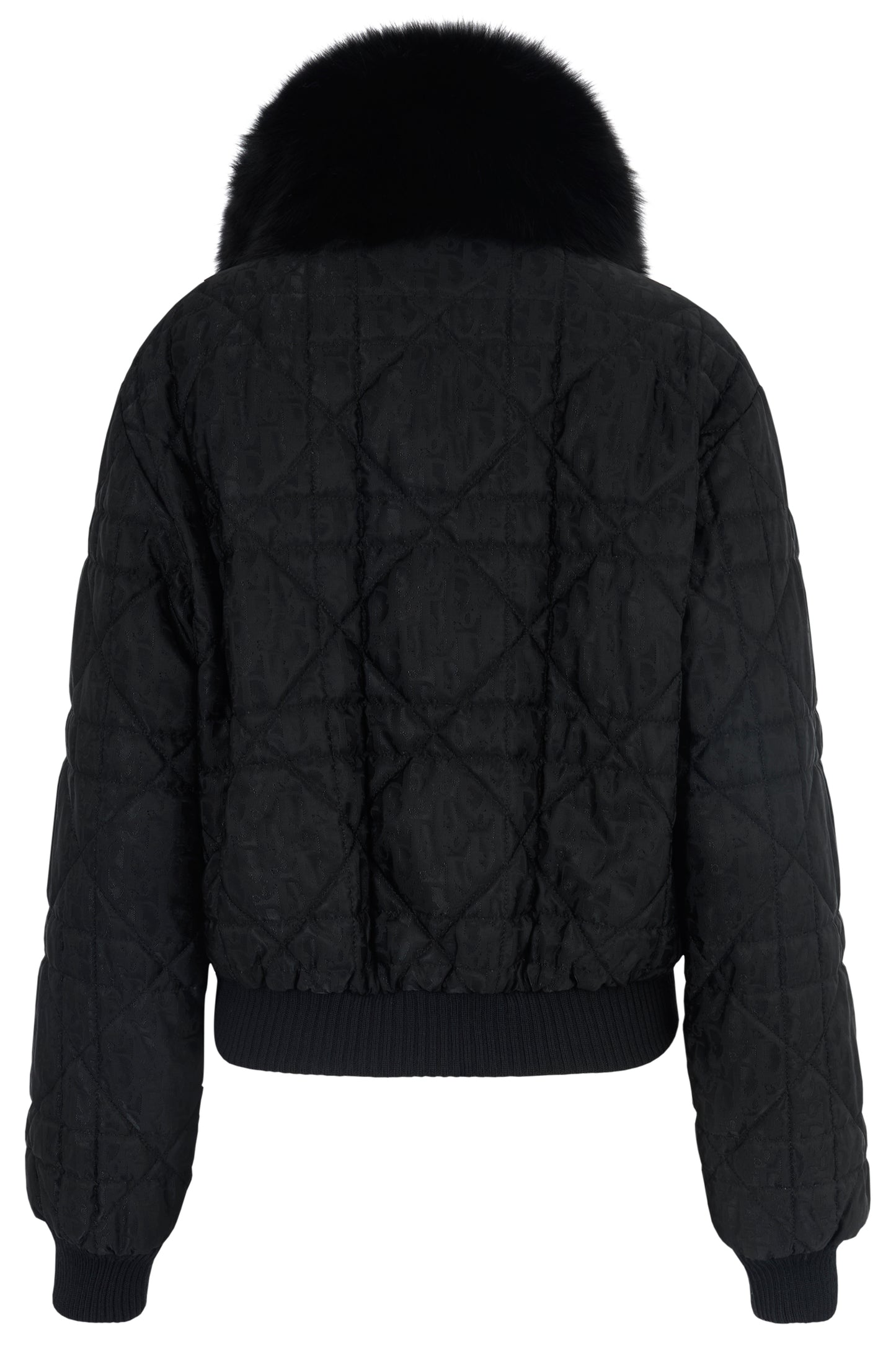Vintage Christian Dior F/W 1998 Christian Dior Black Cannage quilt Bomber