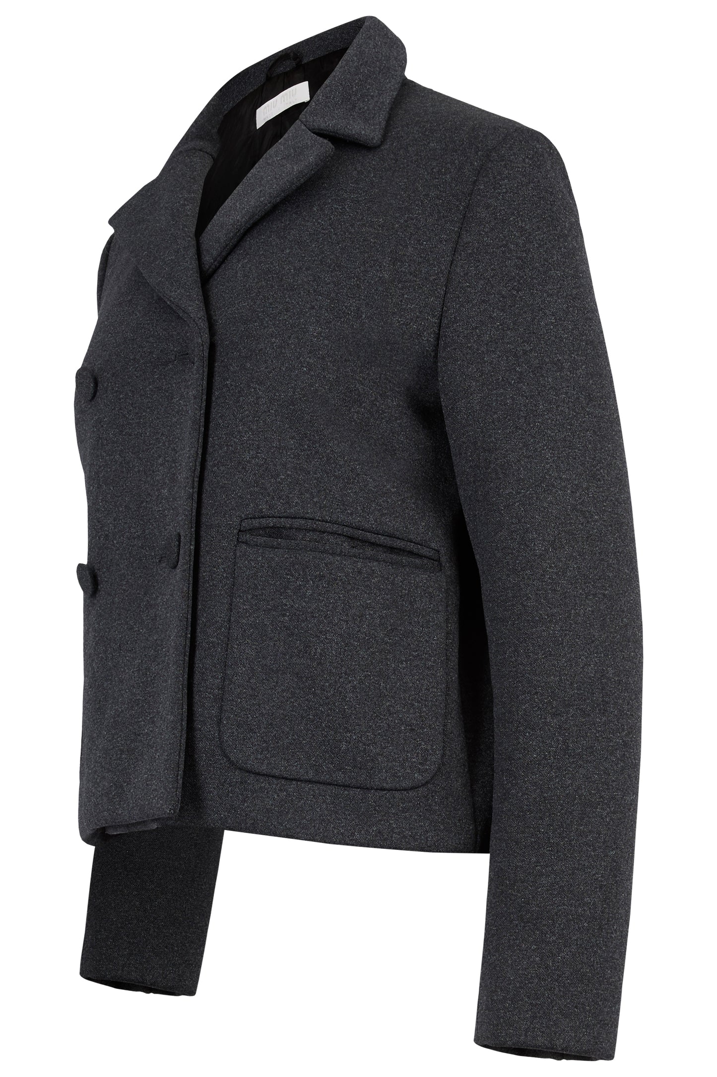 Vintage Miu Miu 1990's Wool Grey Double Breasted Jacket