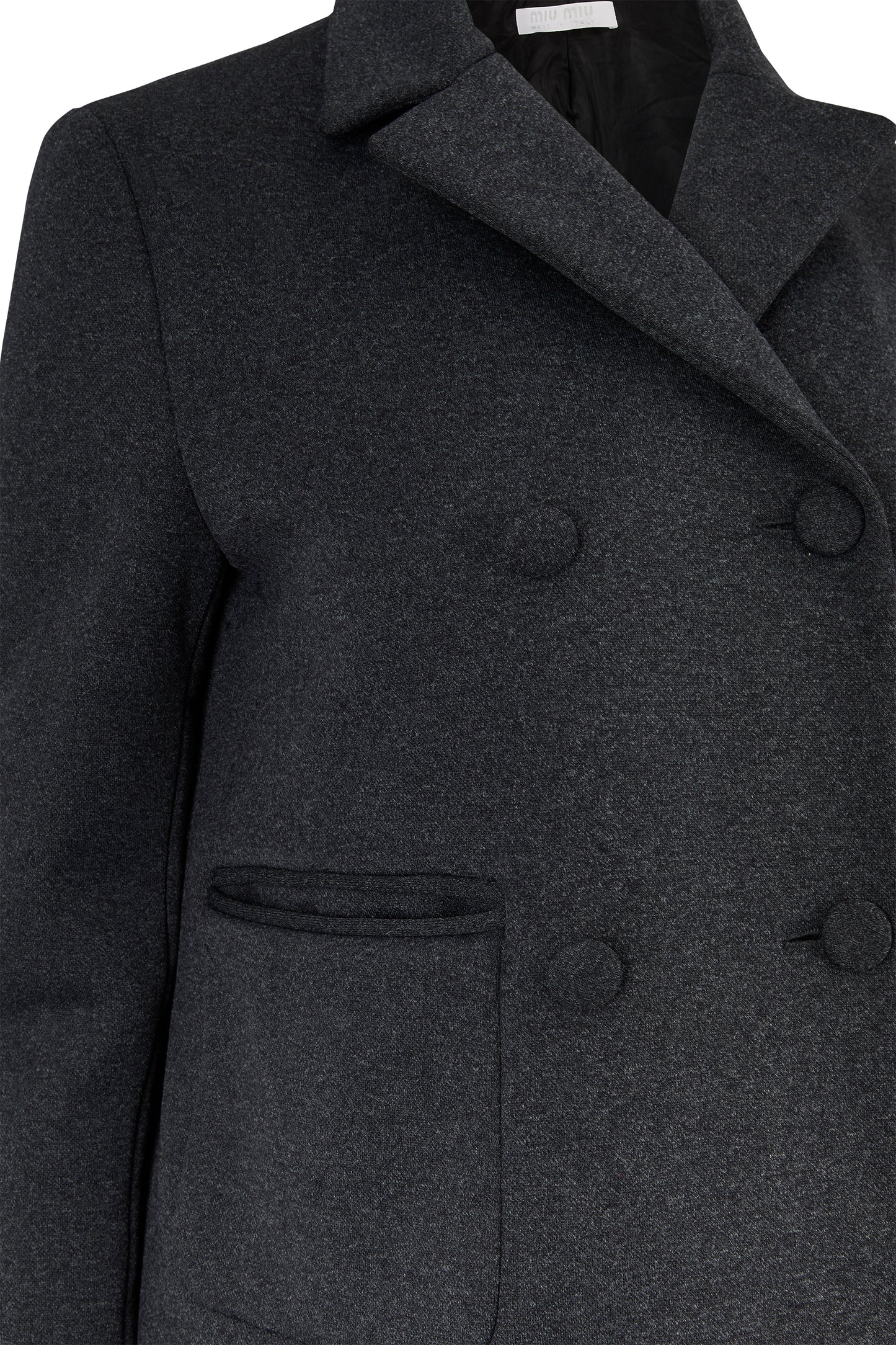 Vintage Miu Miu 1990's Wool Grey Double Breasted Jacket