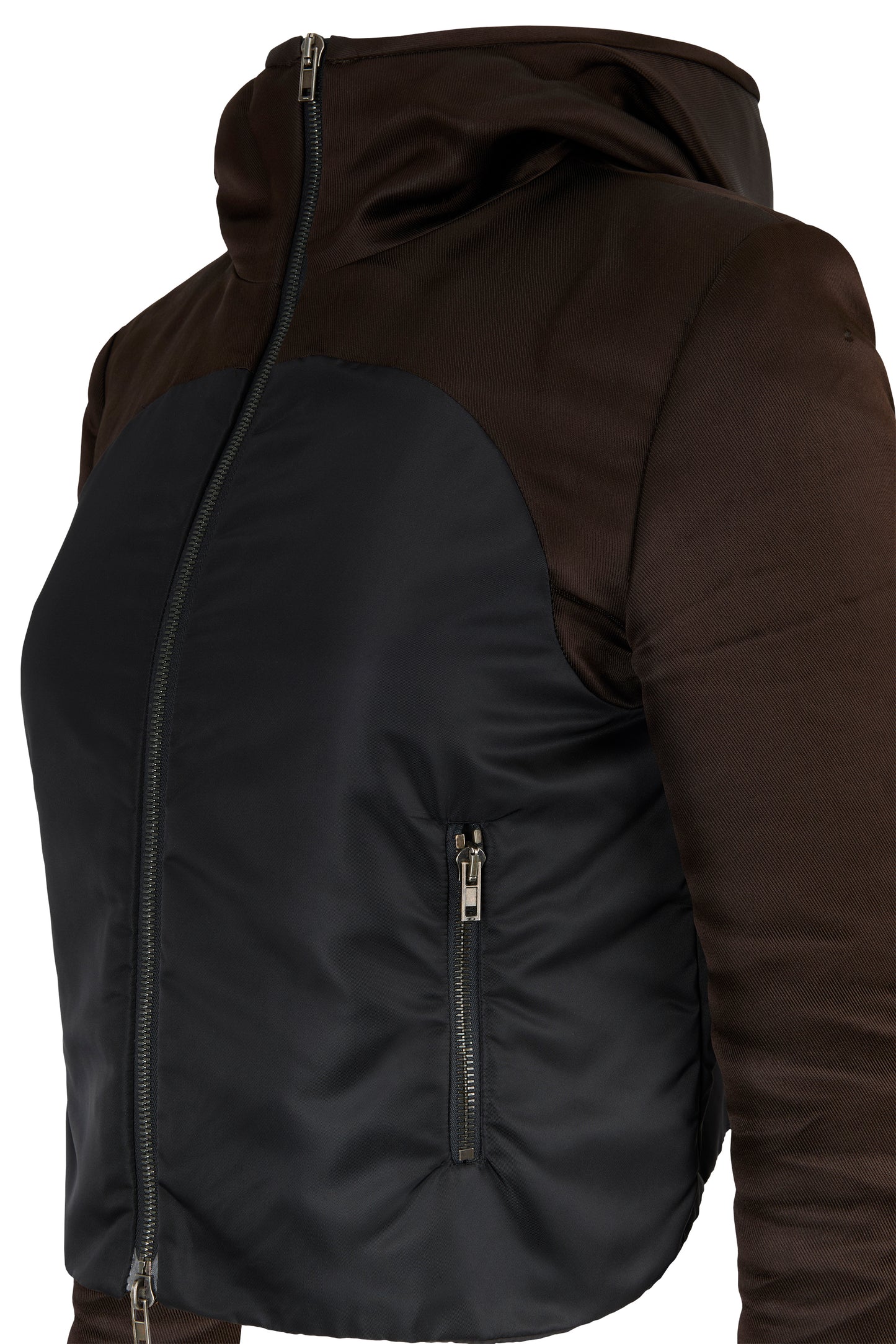 Miu Miu F/W 2008 Hooded Bicolor Crop Jacket