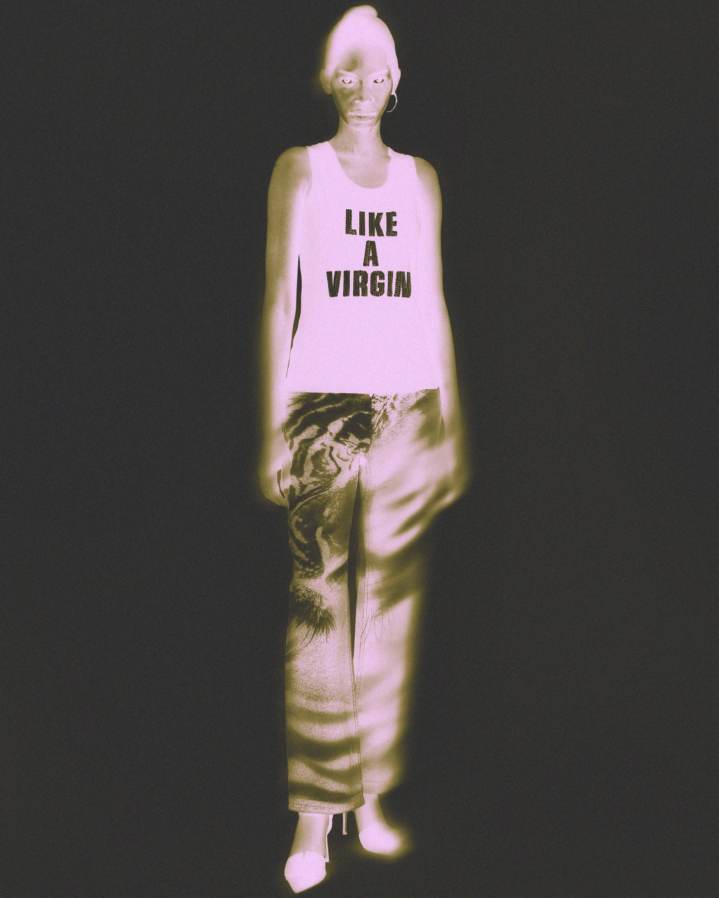 Vintage S/S 2001 'Like A Virgin' Black Tank Top