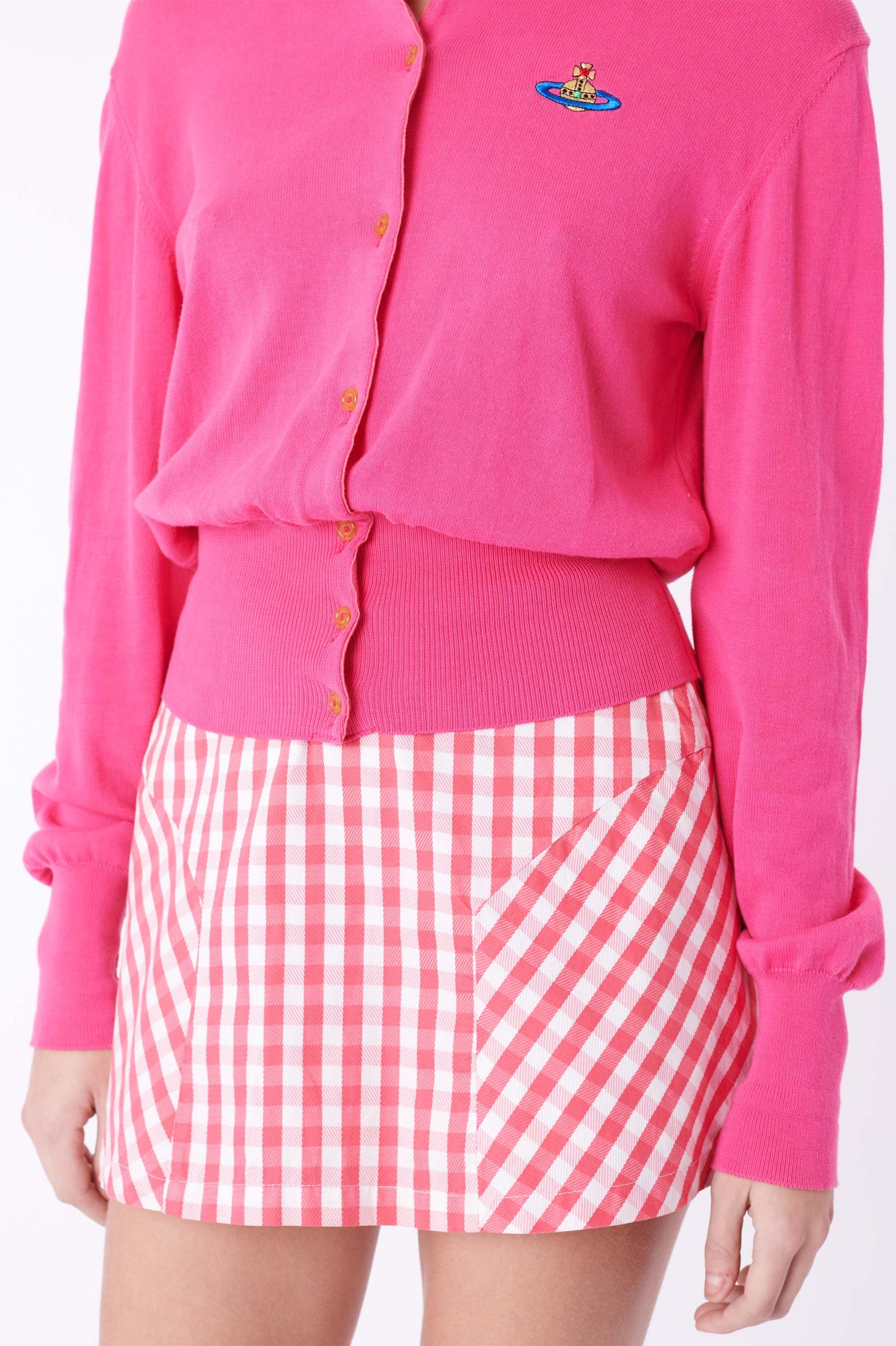 Vintage 1994 Gold Label Pink Orb Cardigan