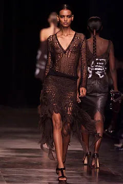 Vintage S/S 2002 Runway Brown Mombasa Silk Safari Skirt