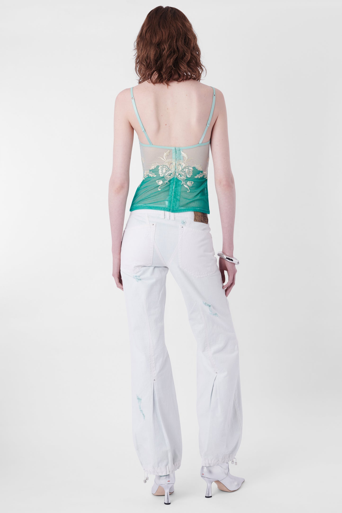 Vintage 1990's Green Corset Top