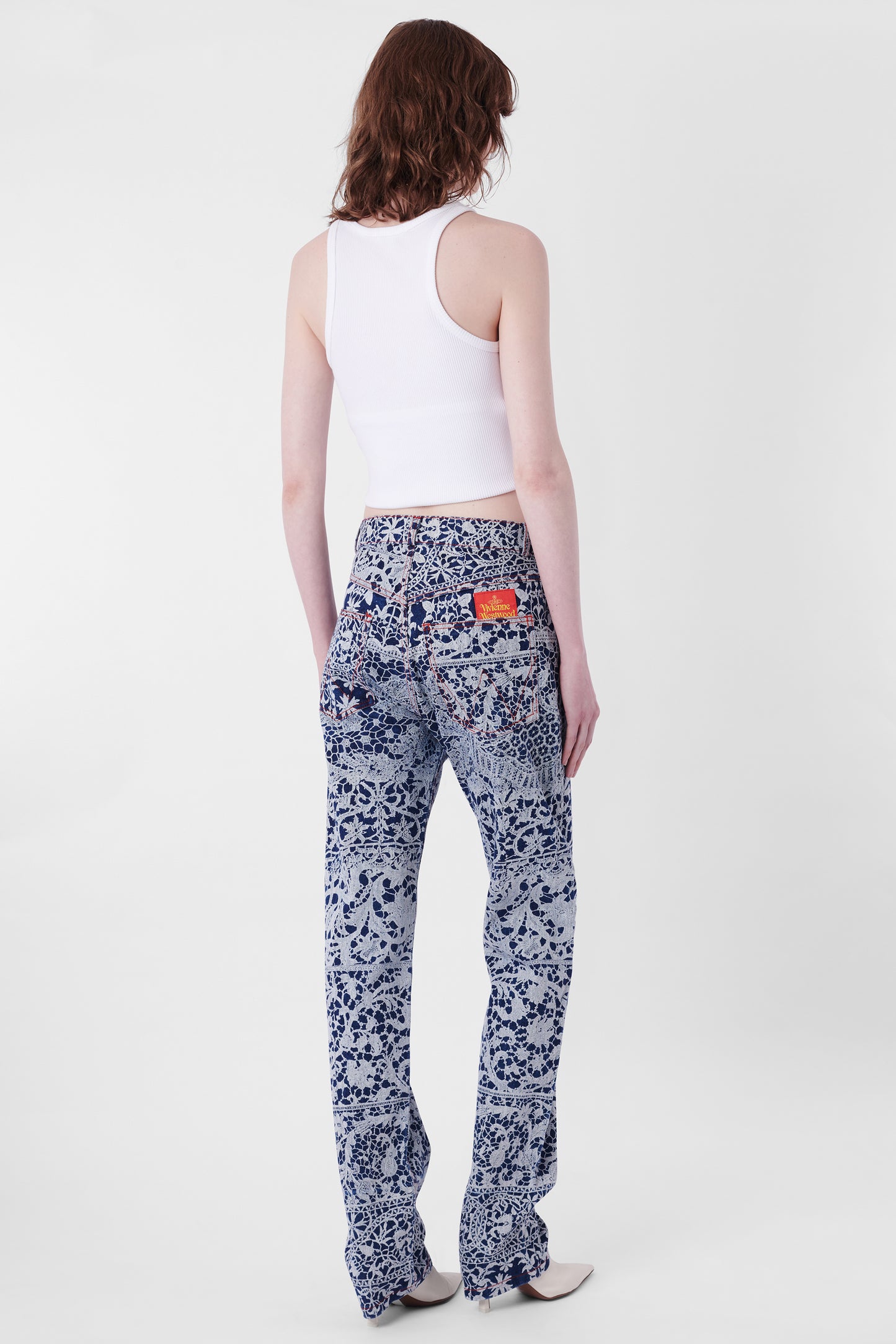 Vintage F/W 1992 'Always On Camera' Lace Print Jeans