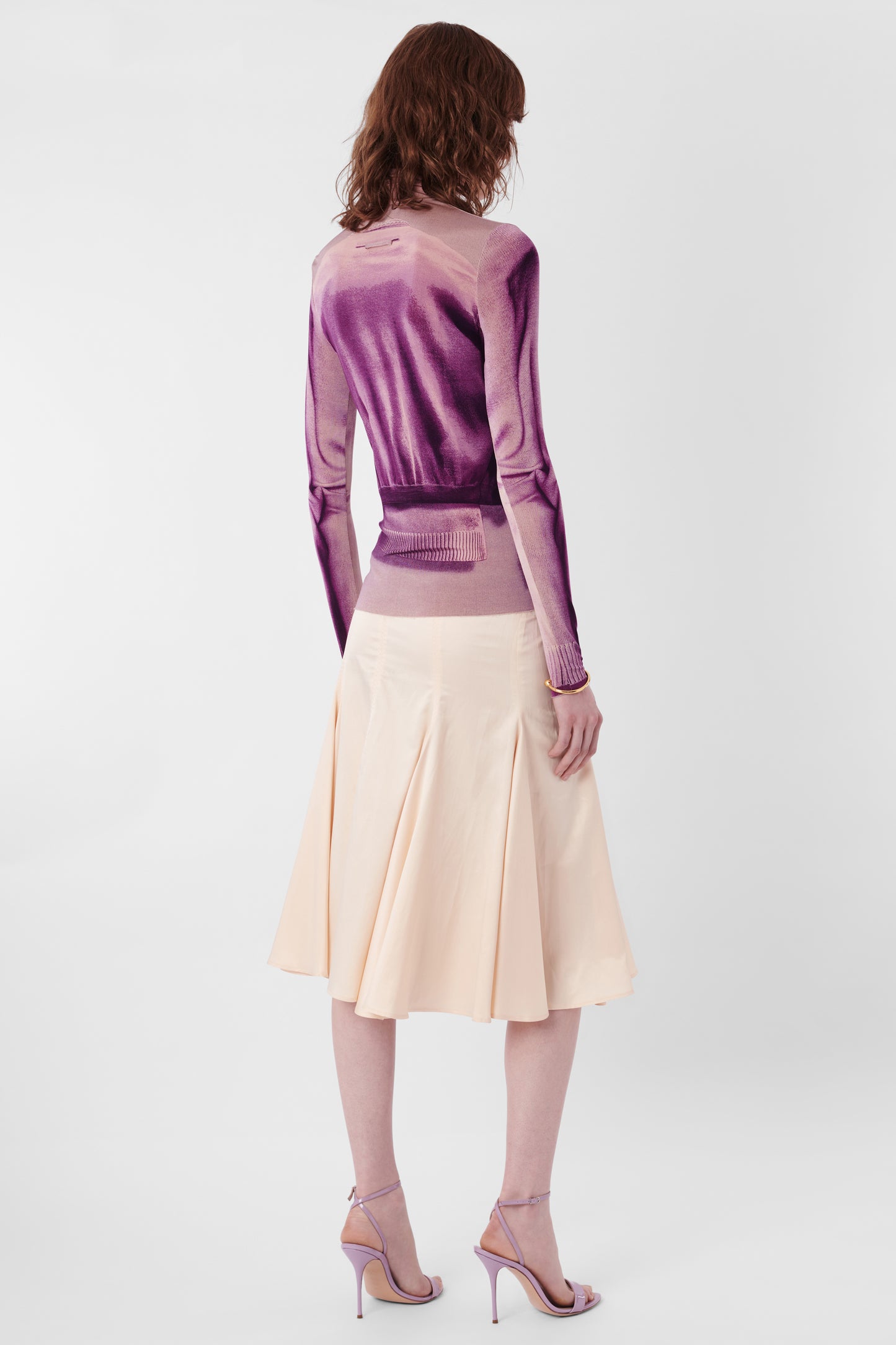 Vintage 2004 Trompe L'oeil Purple Turtleneck