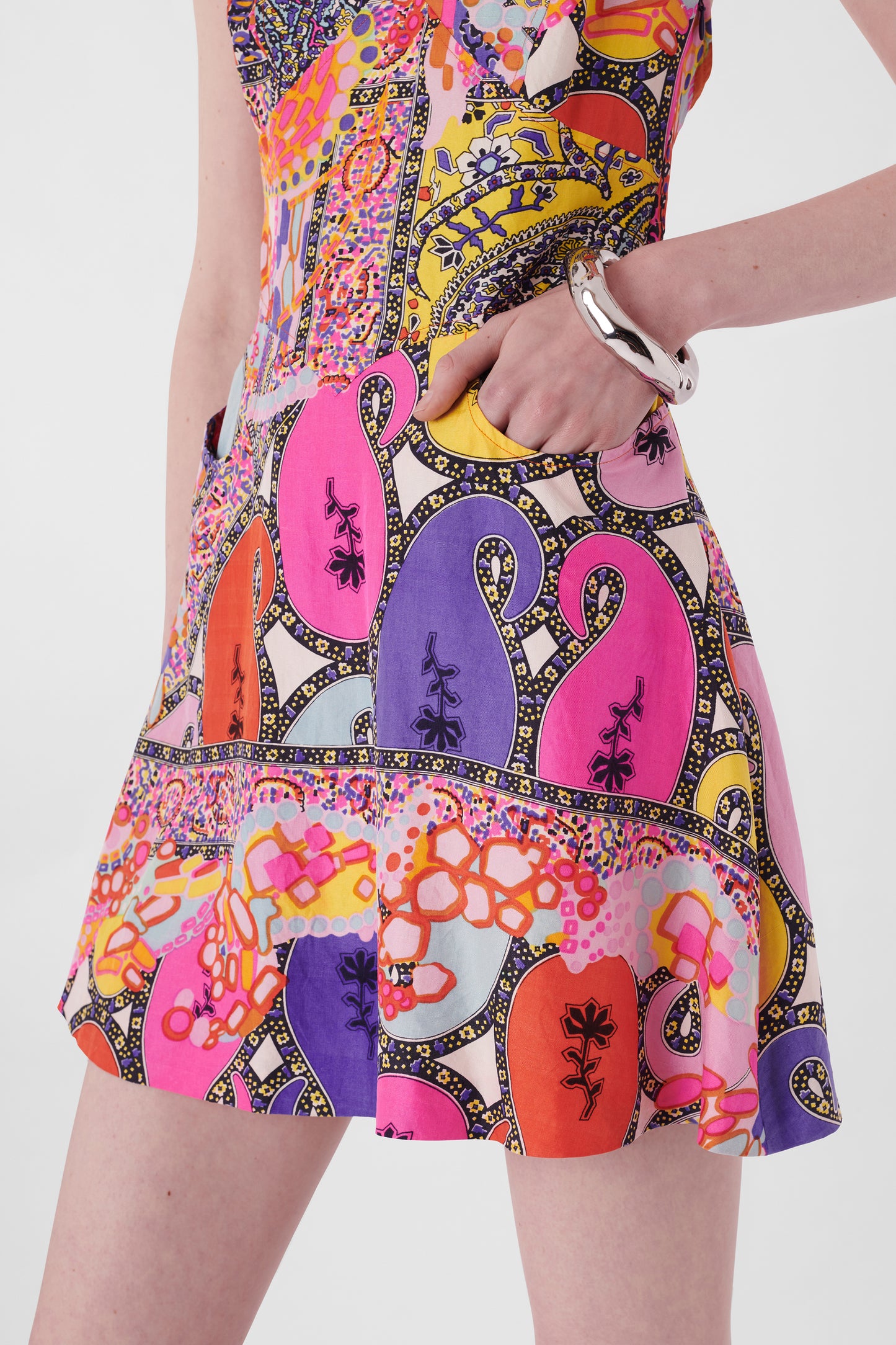 Vintage 1990's Paisley Mini Dress
