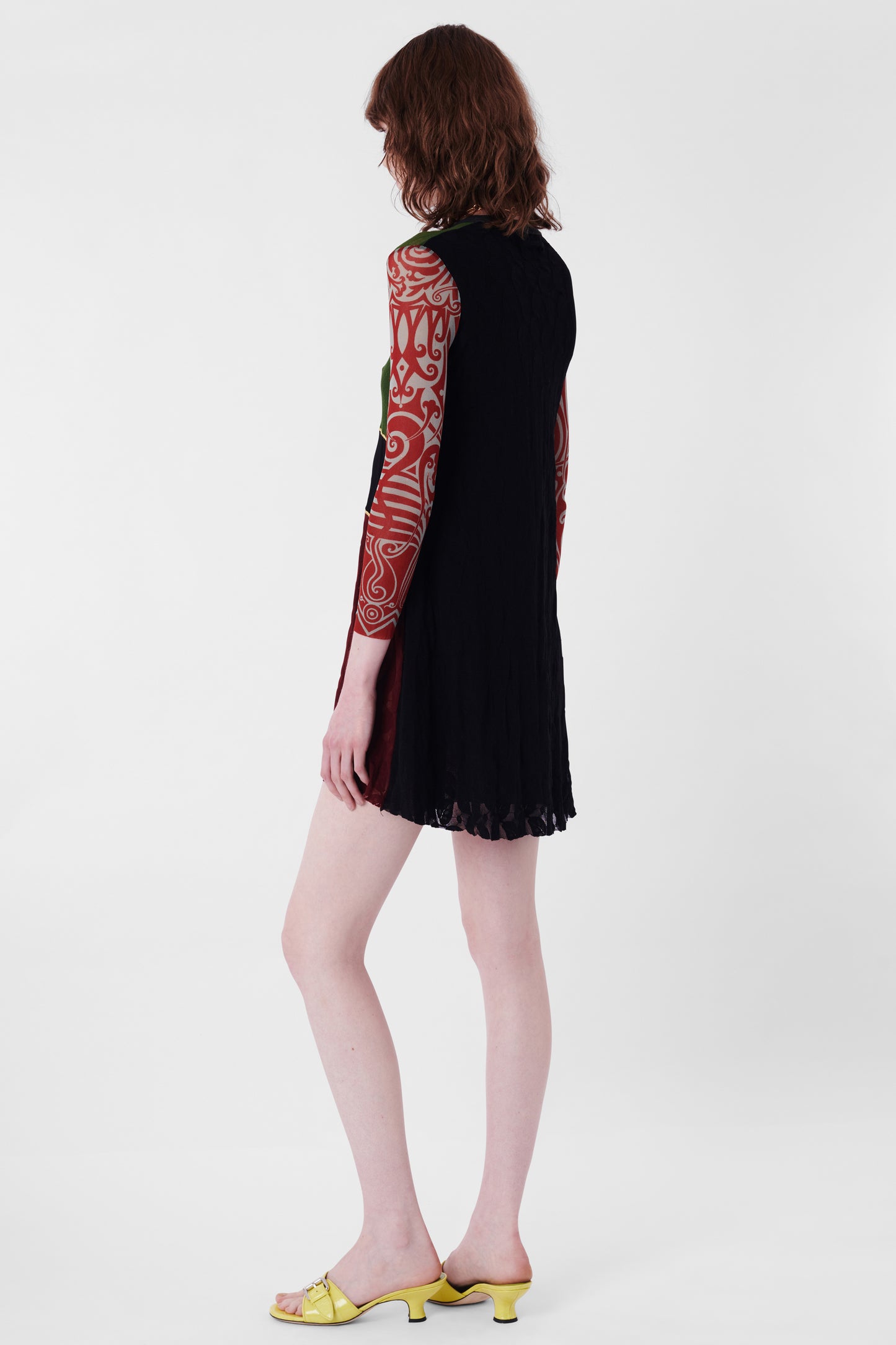 Vintage S/S 1994 Les Tatouages Mesh Mini Dress