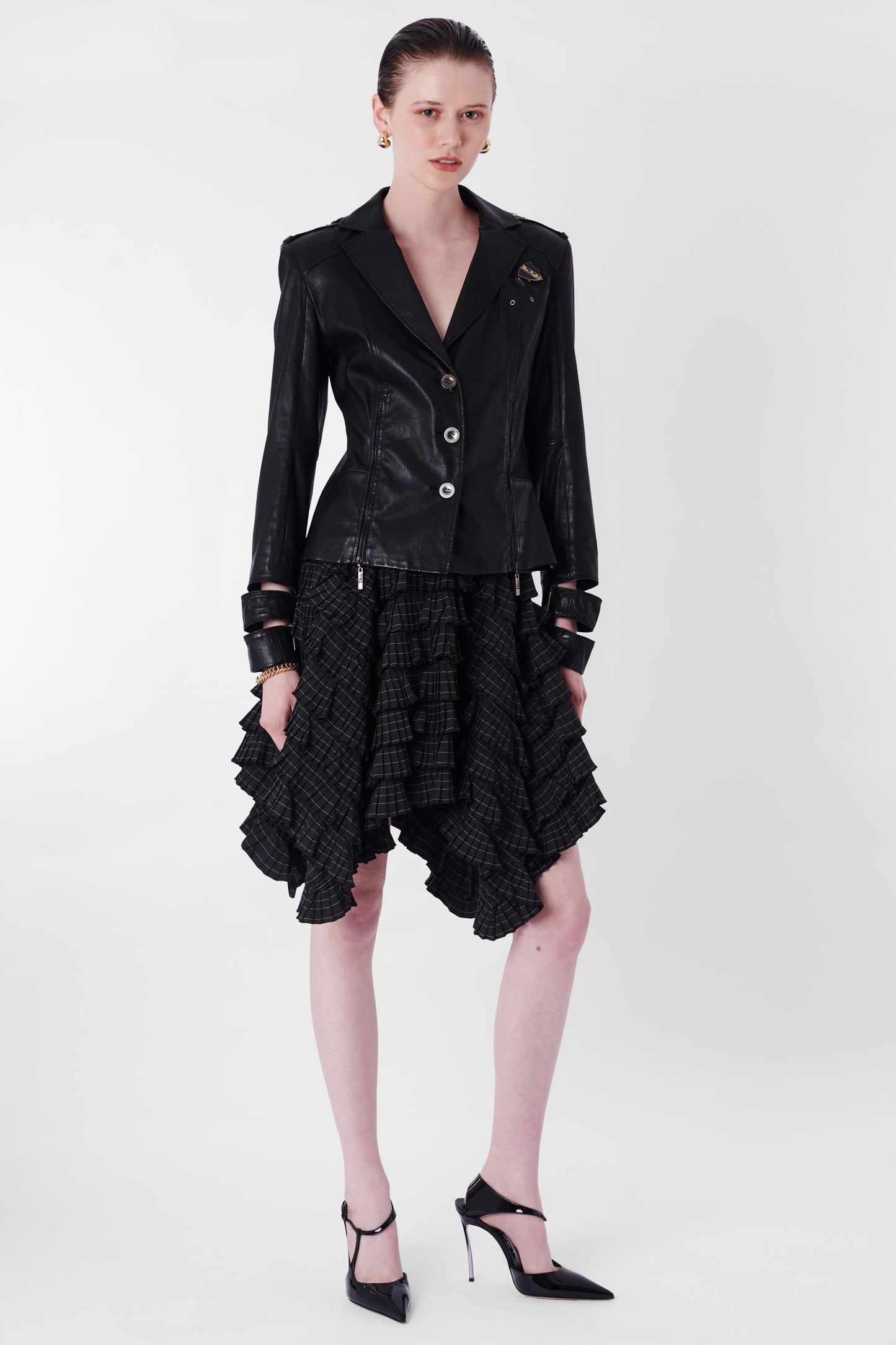 Vintage F/W 2003 Black Leather Blazer