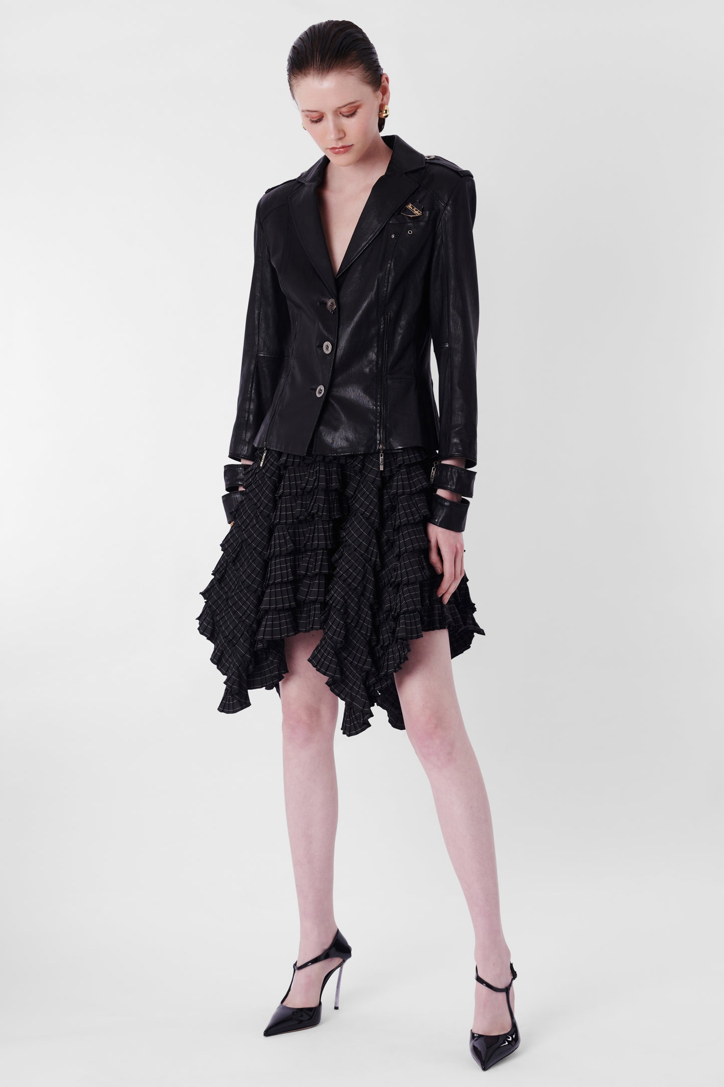 Vintage F/W 2003 Black Leather Blazer