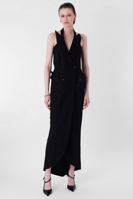 Vintage F/W 1989 Buick Collection Tuxedo Dress