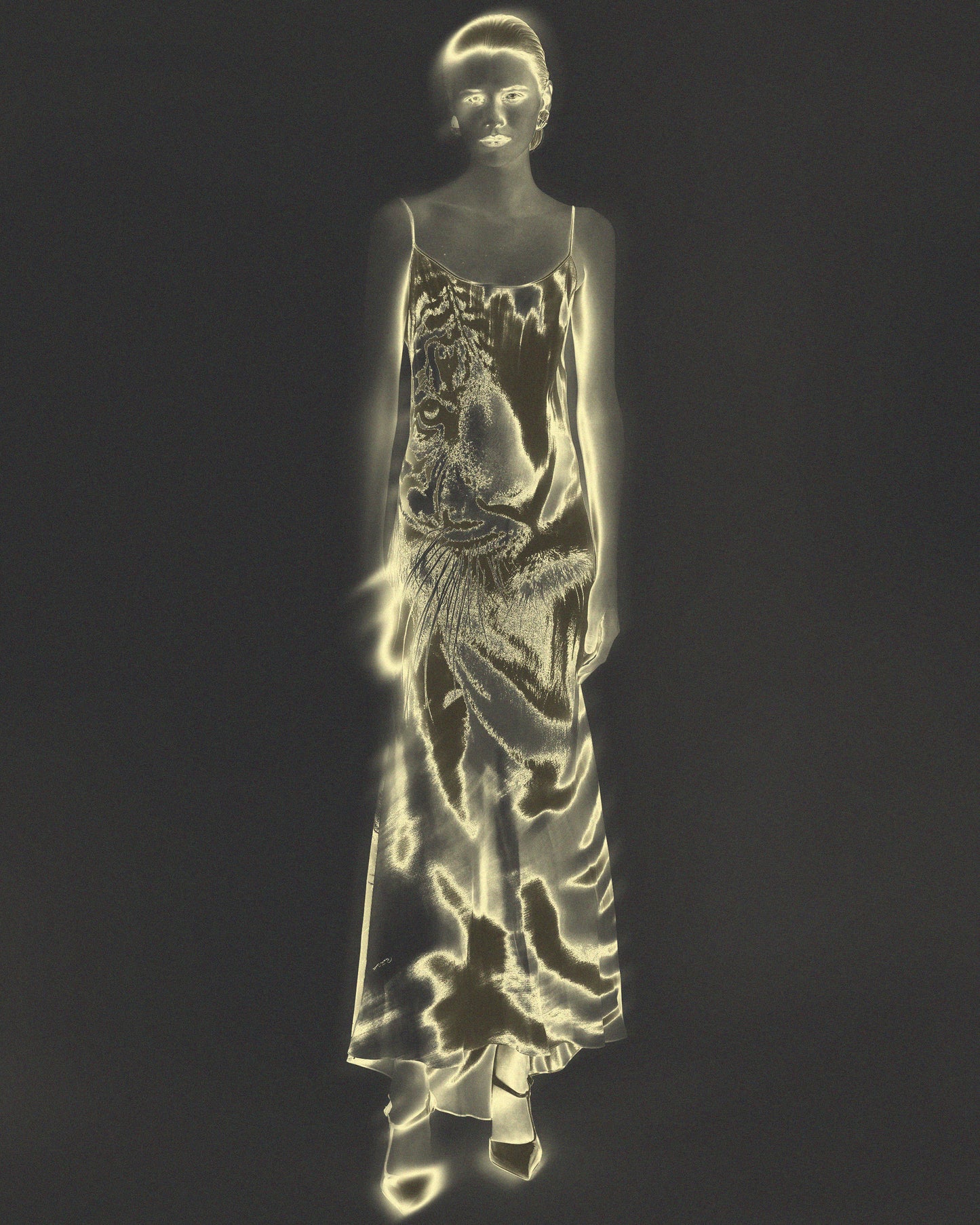Vintage F/W 2000 Tiger Slip Dress