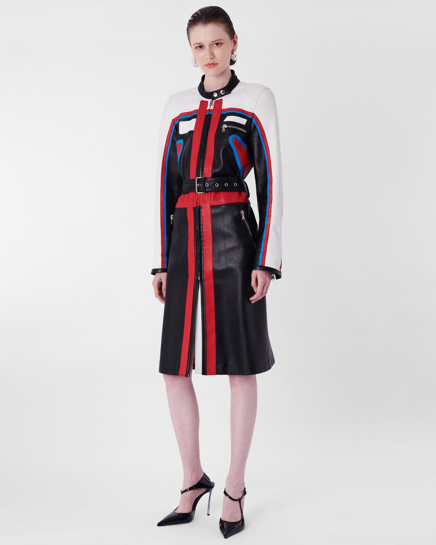 S/S 2001 Runway Knee length Biker Jacket