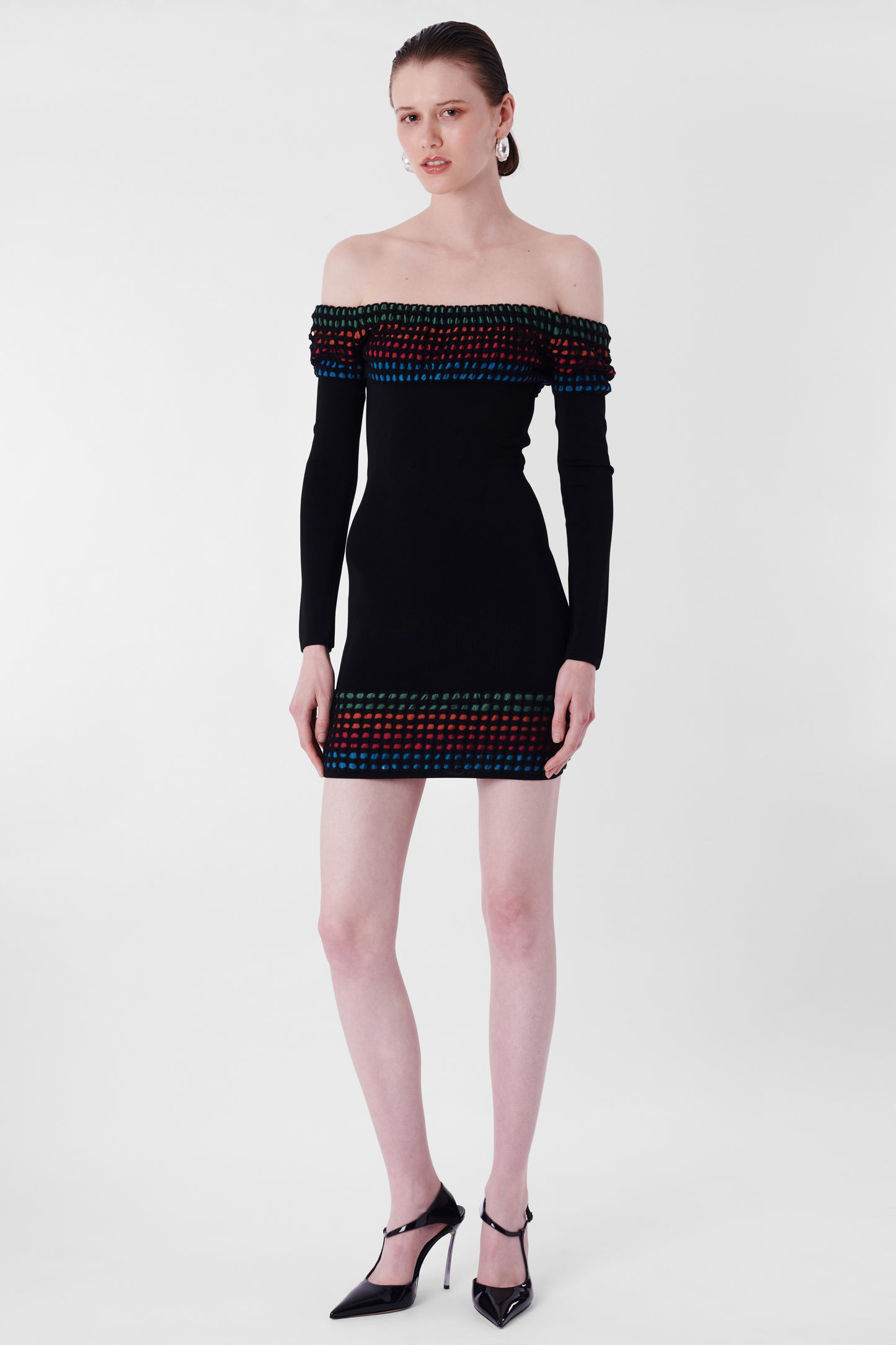 Vintage 1990's Black Contour Bodycon Dress
