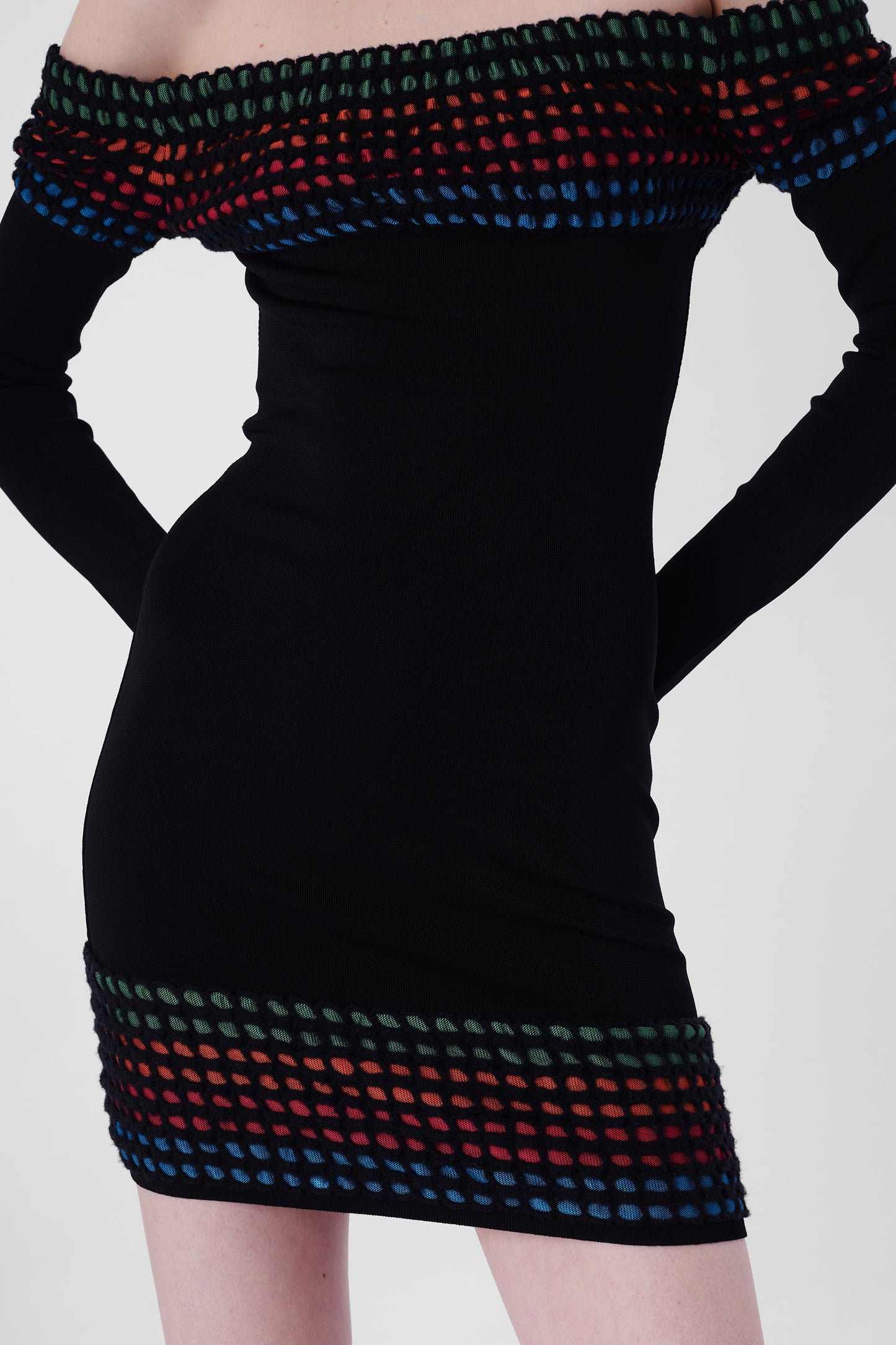 Vintage 1990's Black Contour Bodycon Dress