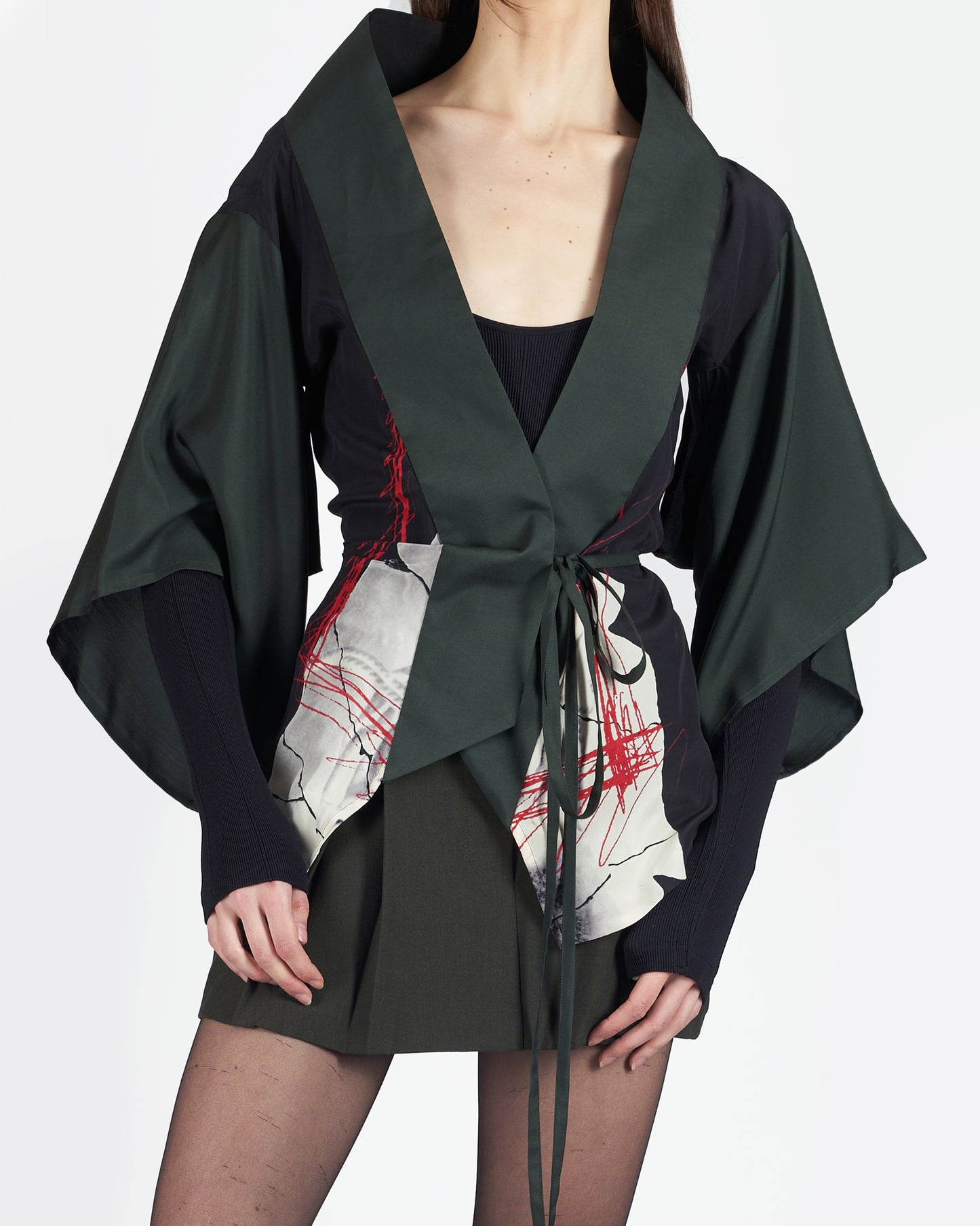 Vintage S/S 1999 Venus Statue Print Kimono