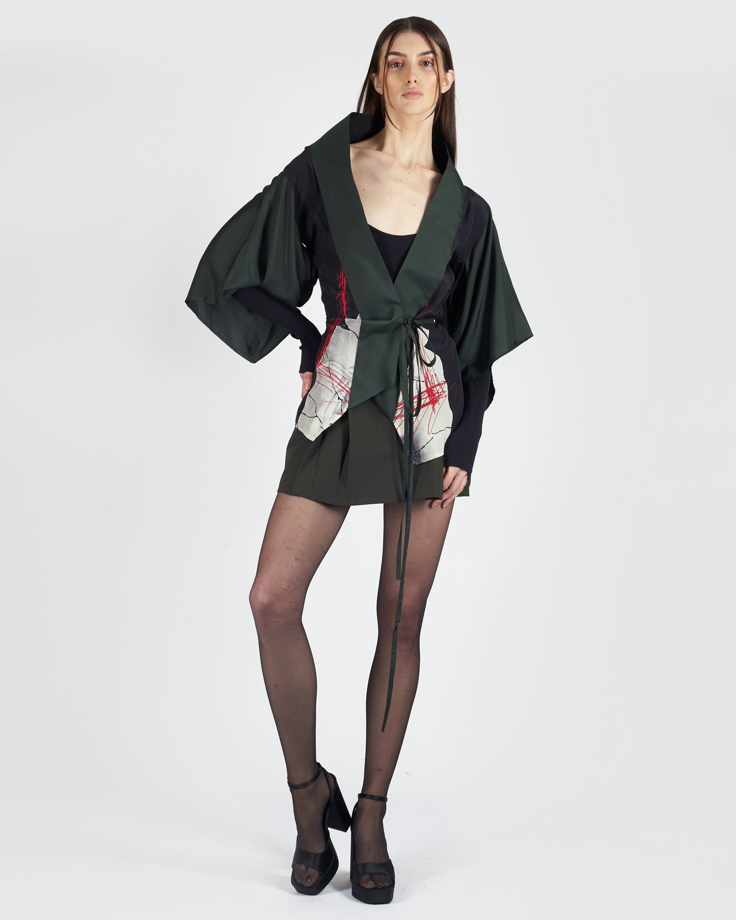 Vintage S/S 1999 Venus Statue Print Kimono