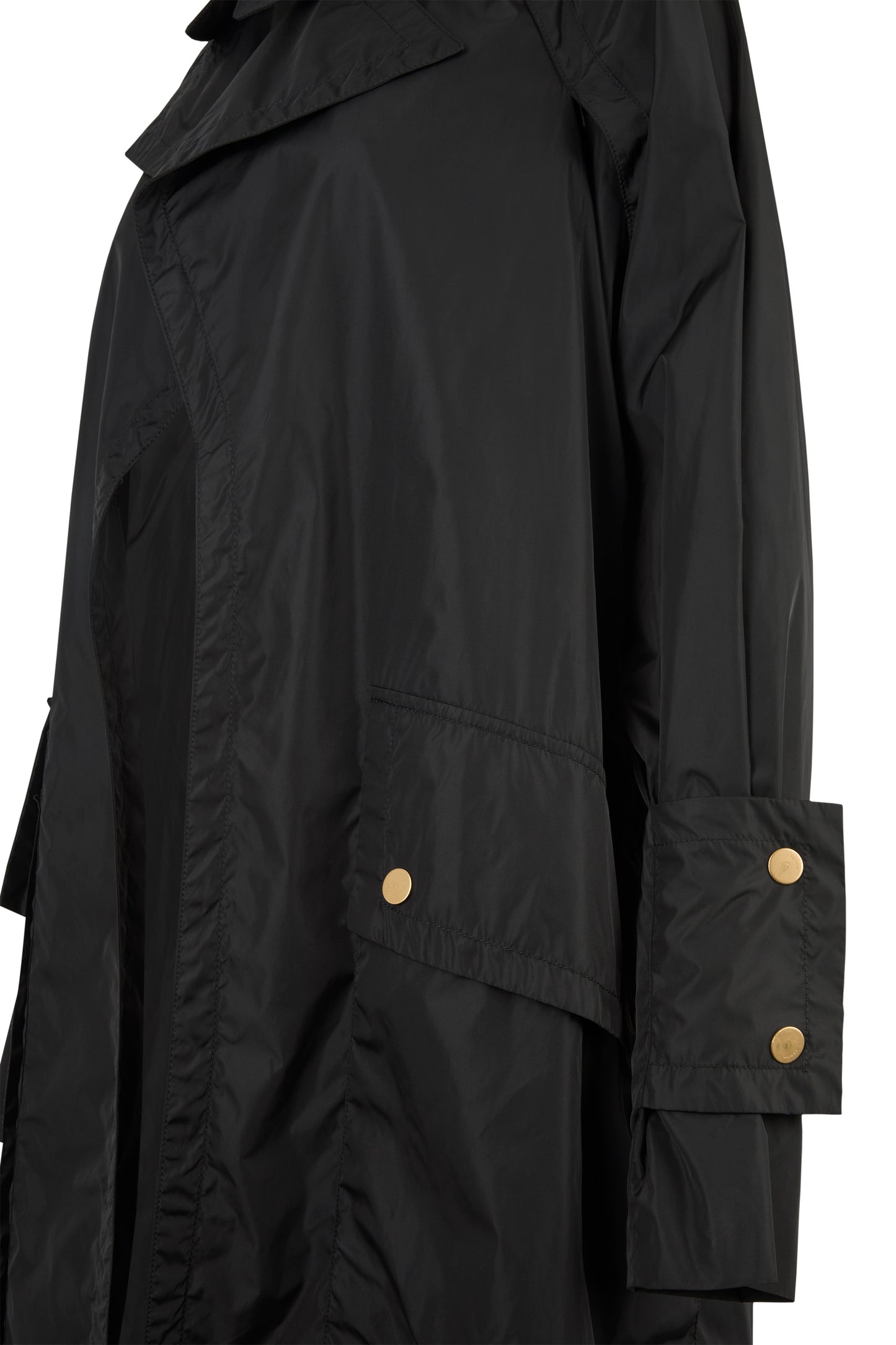 Vintage Gucci Tom Ford F/W 2003 Long Nylon Black Jacket