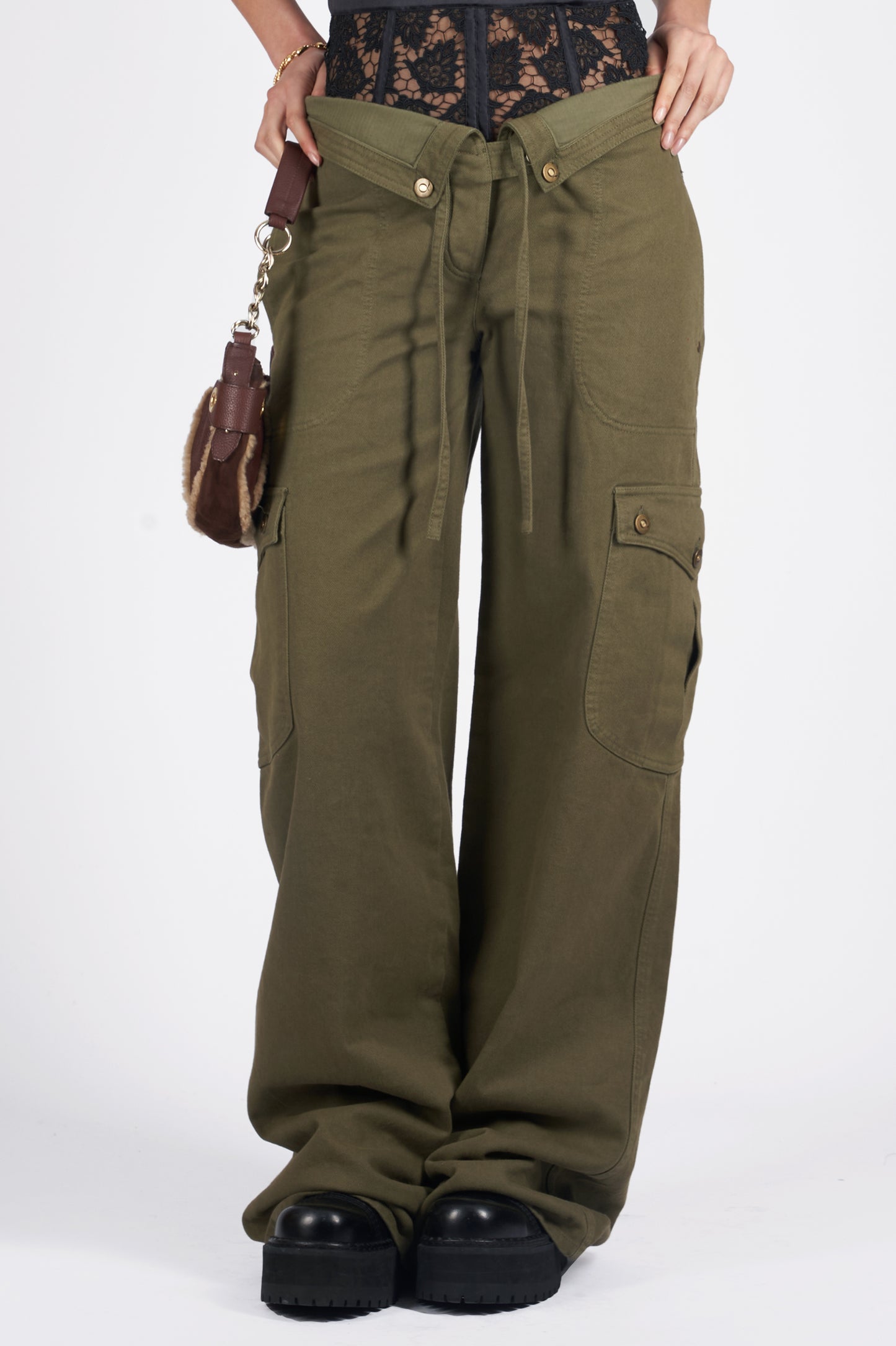 Vintage S/S 2003 Khaki Cargo Trousers