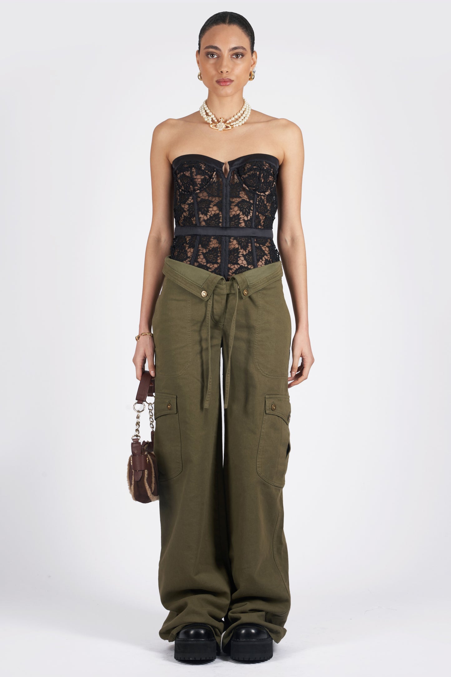 Vintage S/S 2003 Khaki Cargo Trousers