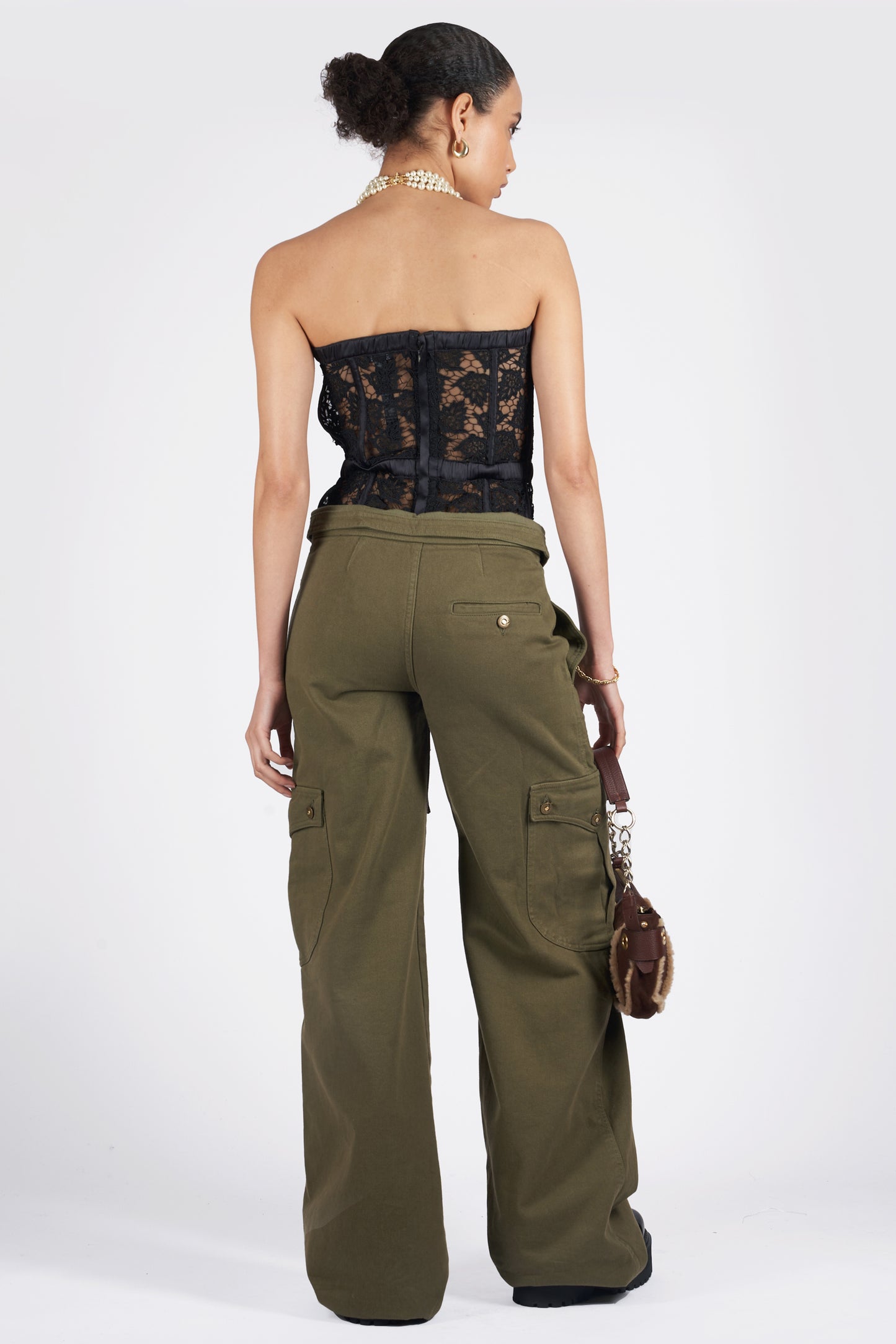 Vintage S/S 2003 Khaki Cargo Trousers