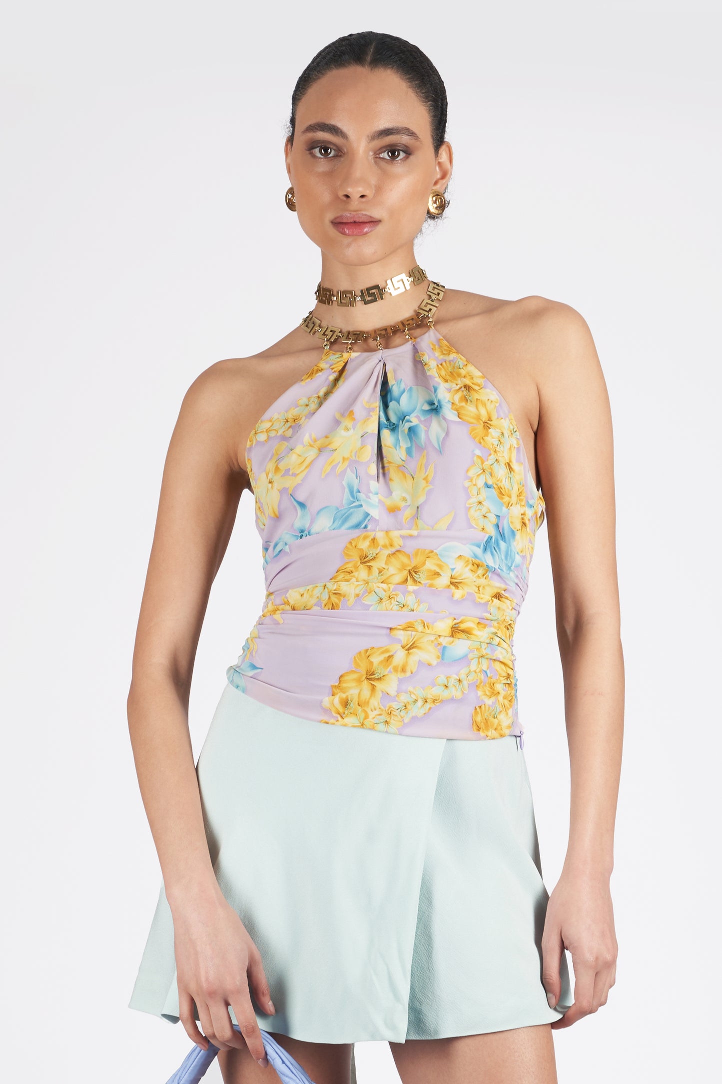 Vintage 1990’s Floral Halter Neck Top