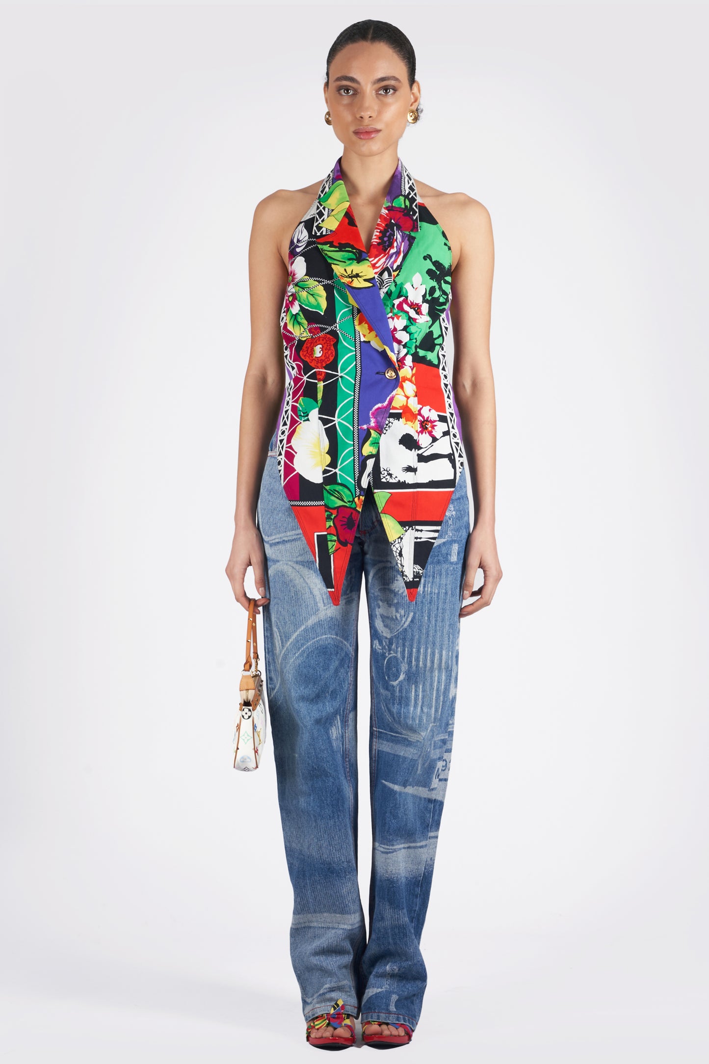 Vintage S/S 1993 Pop Floral Halterneck