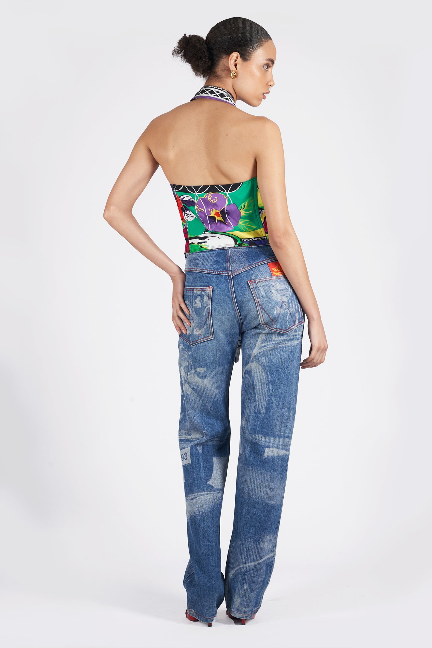 Vintage S/S 1993 Pop Floral Halterneck