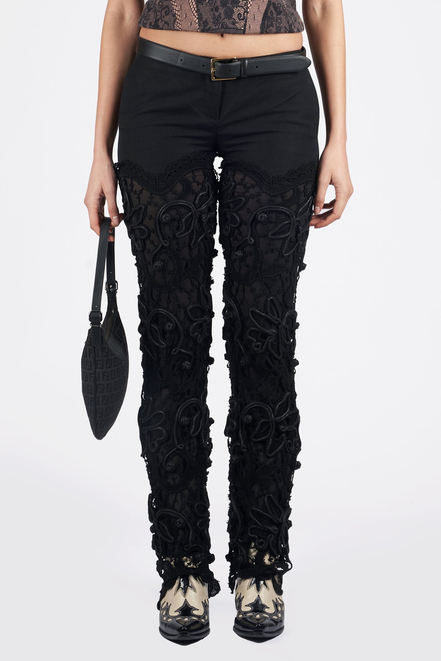 Vintage 1990’s Lace Low Rise Trousers