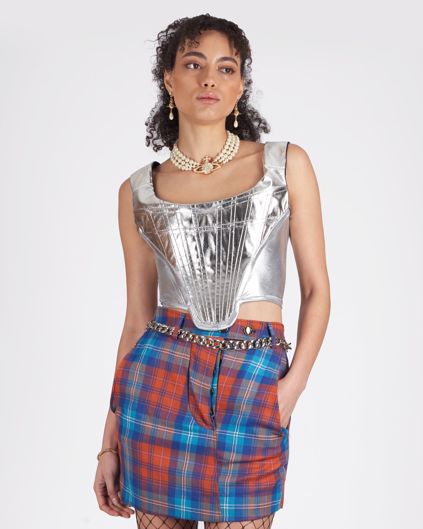 F/W 2011 Runway Tartan Mini Skirt