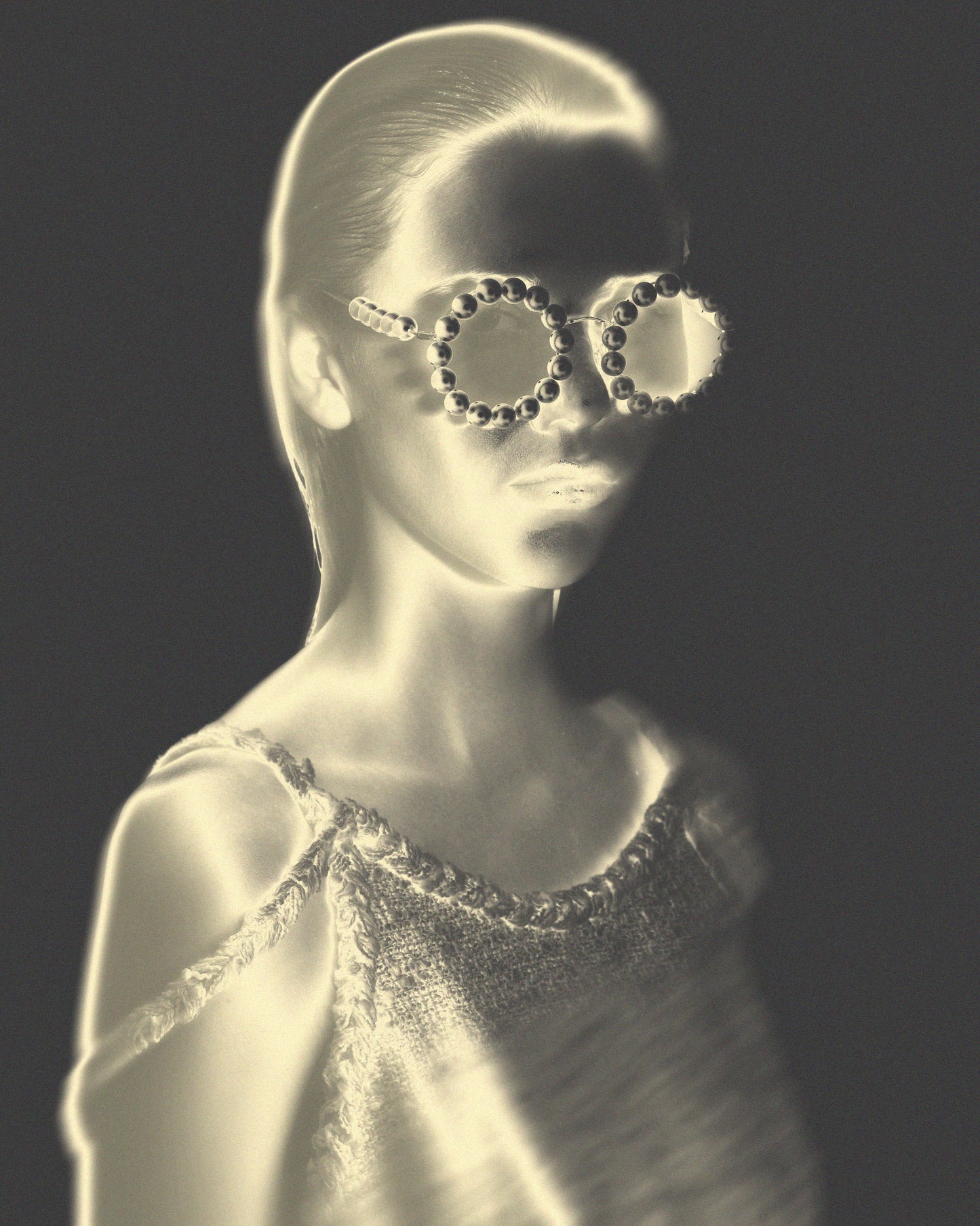 Vintage SS 1994 Chanel Runway Pearl Sunglasses