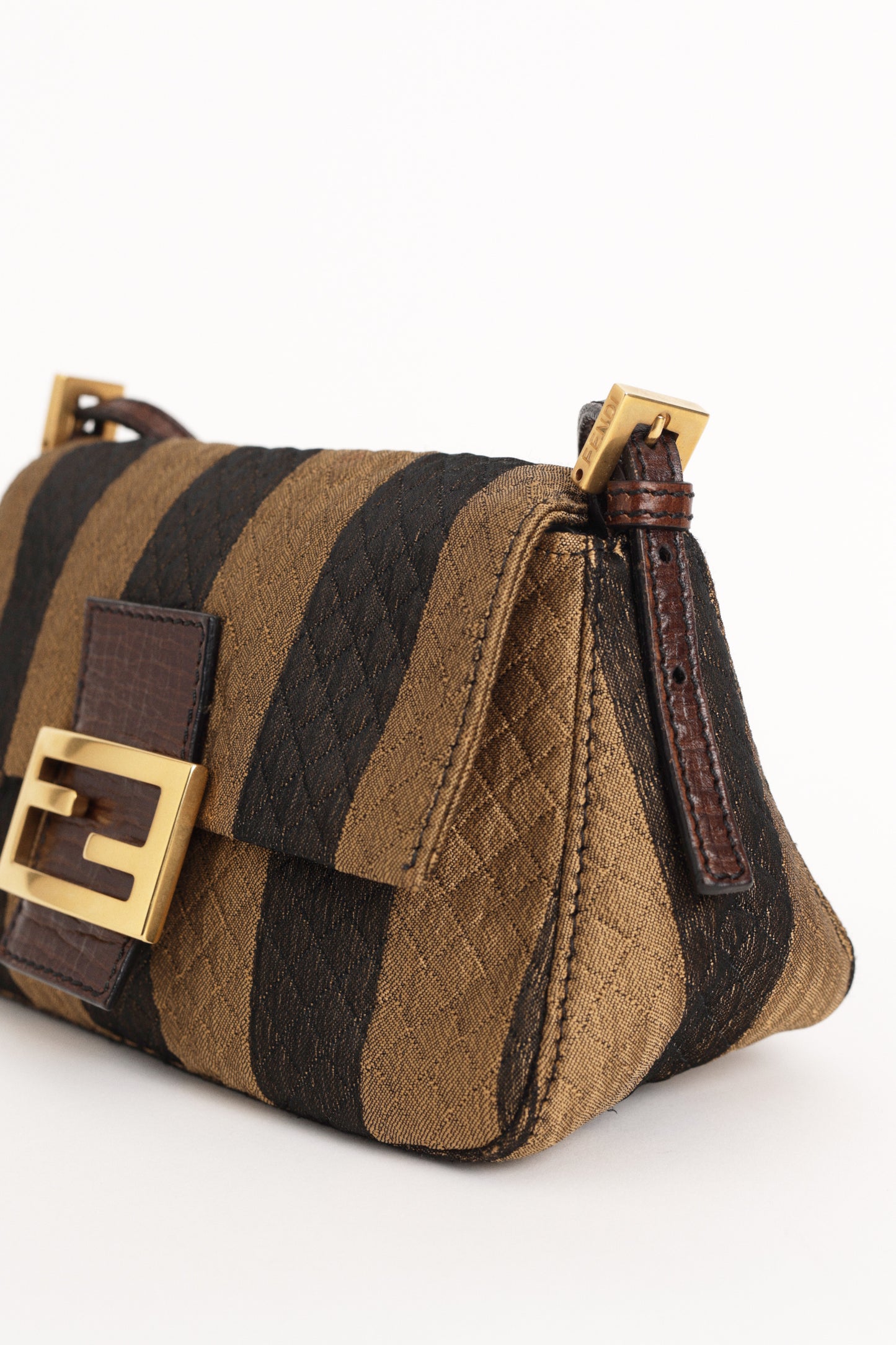2000’s Striped Mini Baguette Bag