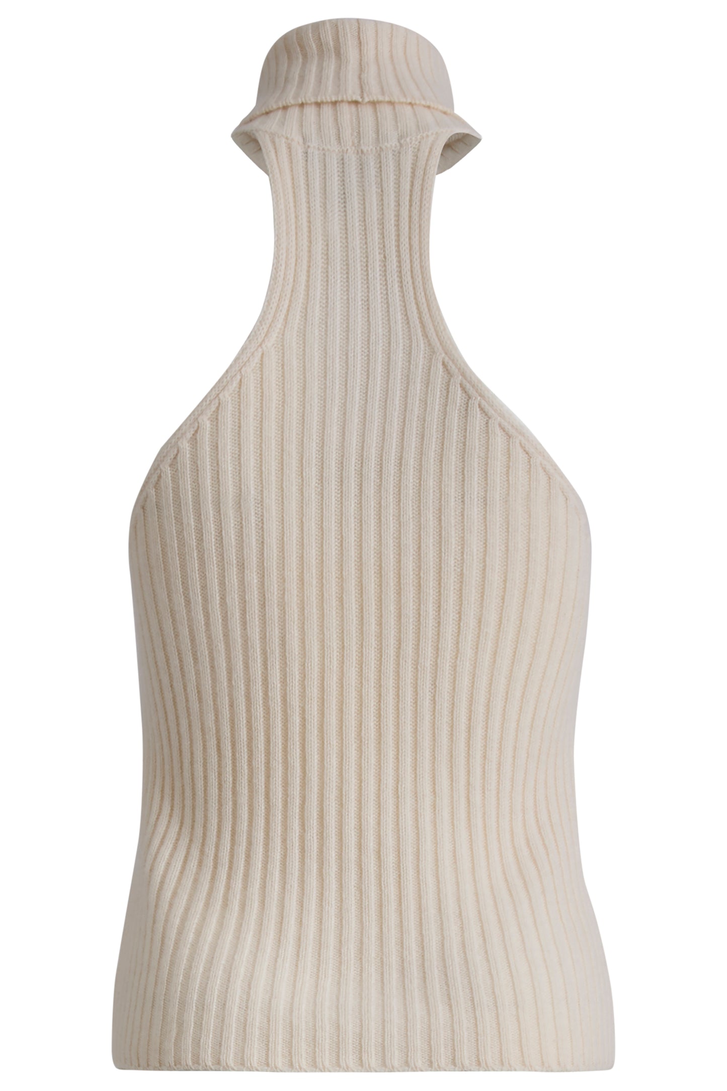 Vintage 2000's Gucci Cream Cashmere Roll Neck Top