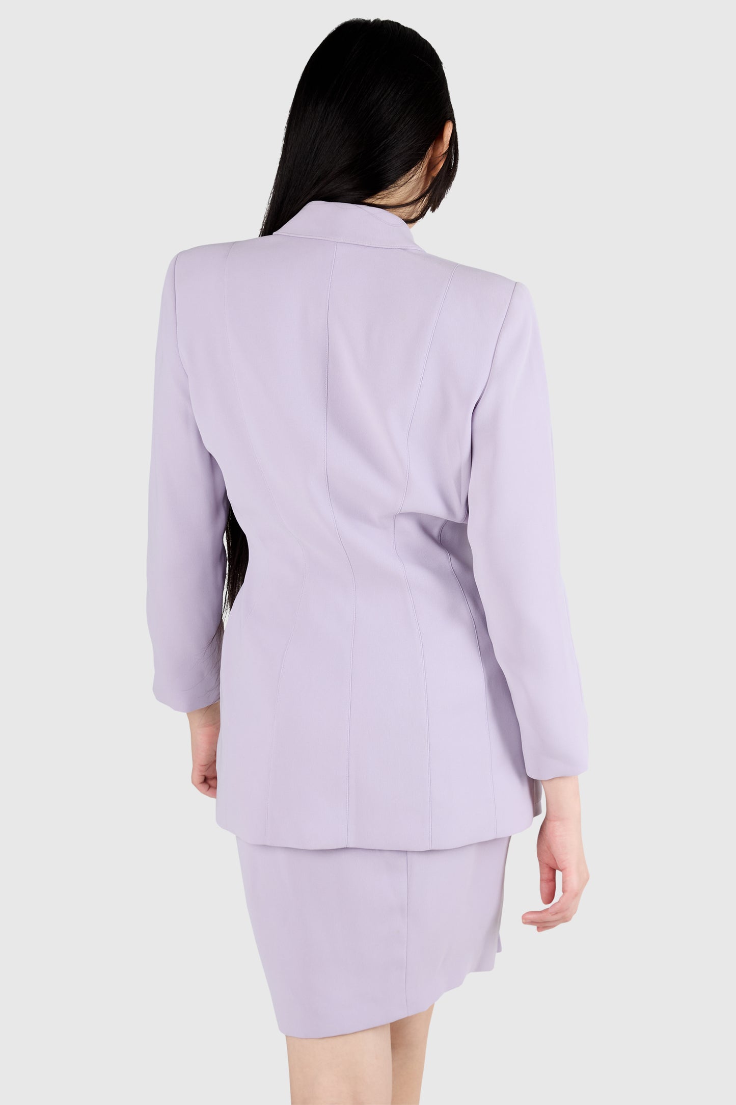 Vintage 2000's Thierry Mugler Lilac Skirt Co Ord Set