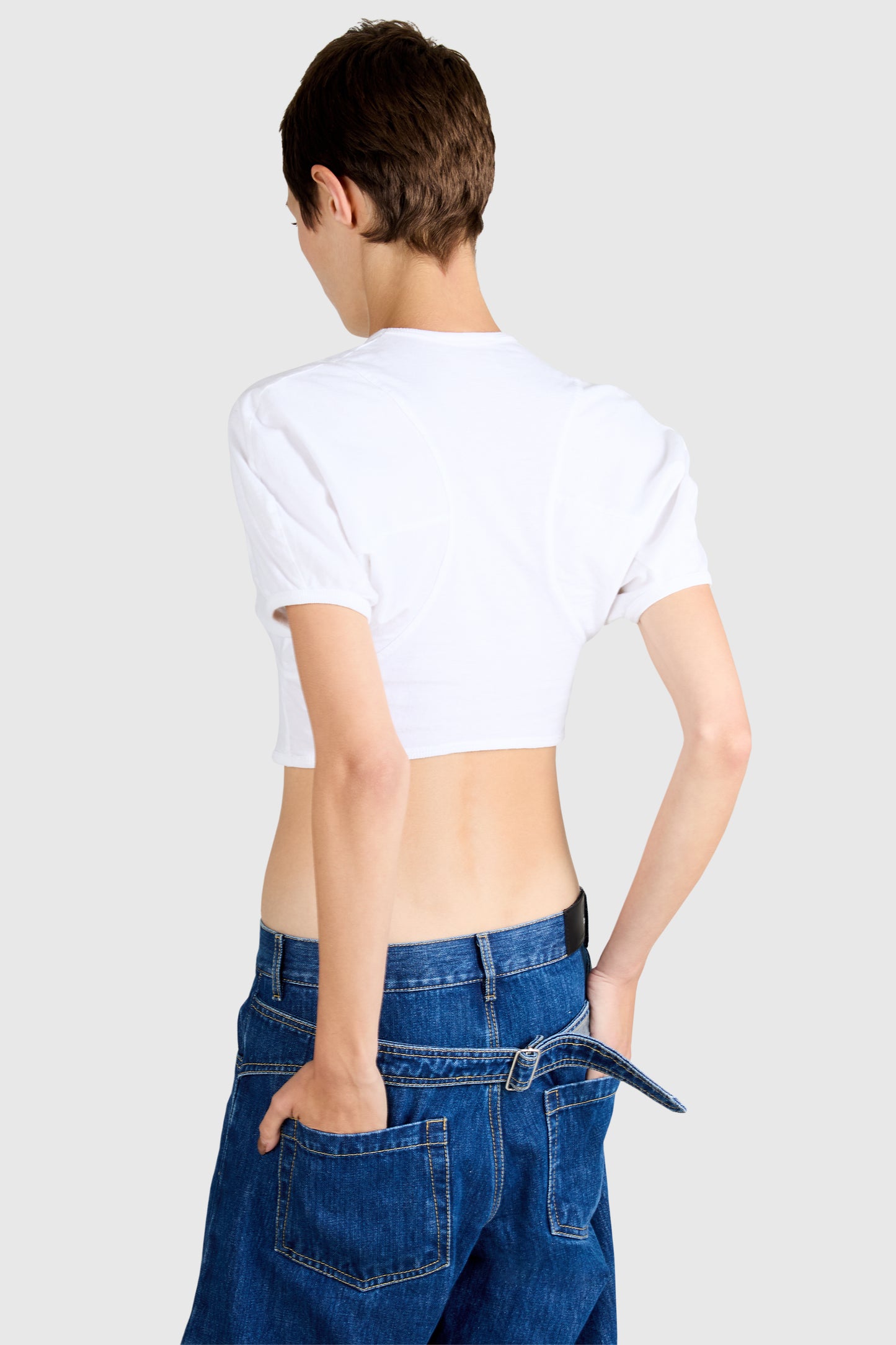 Vivienne Westwood 2000's White Orb Cropped T-shirt