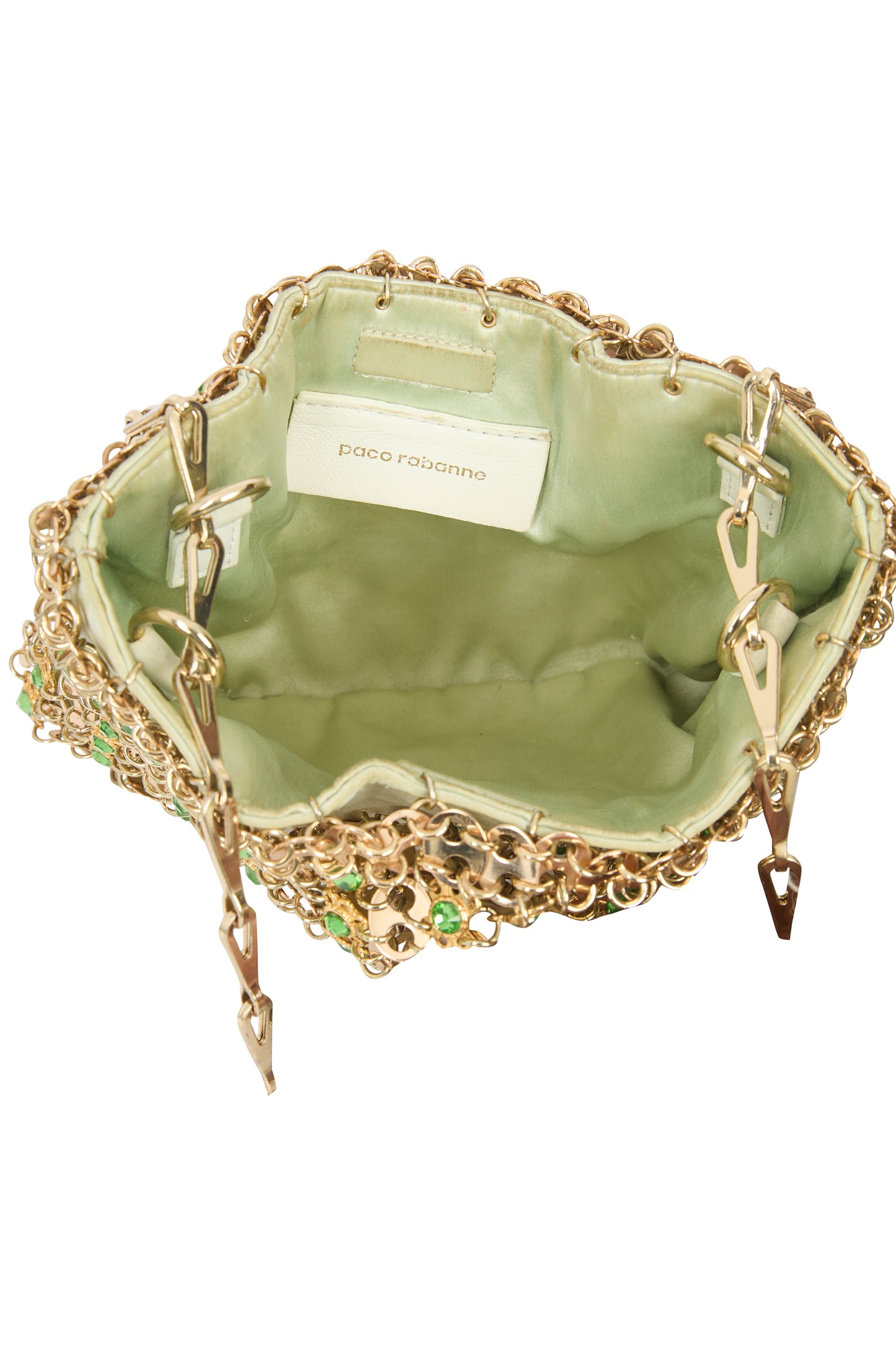 Vintage 1969 Paco Rabanne Gold Nano Shoulder Bag