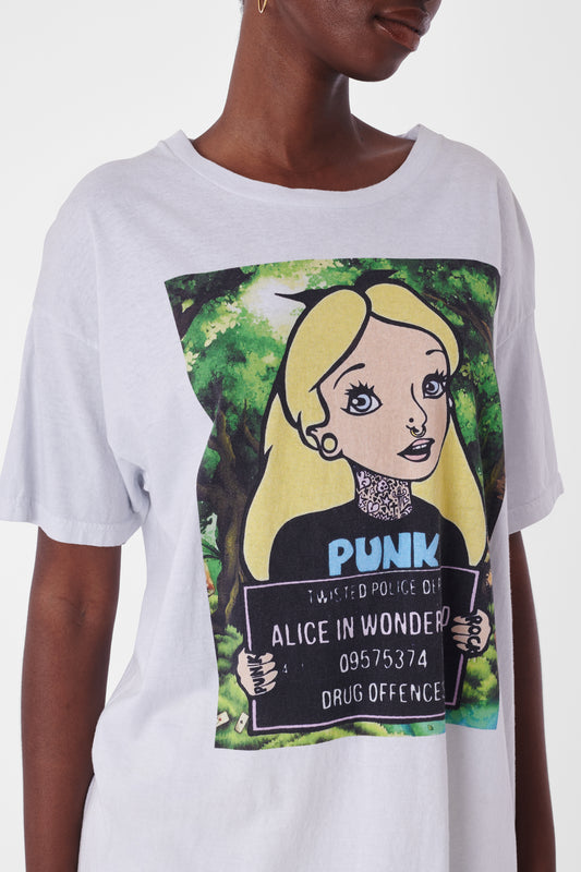 Vintage 1980's Alice In Wonderland T-shirt By Jamie Reid