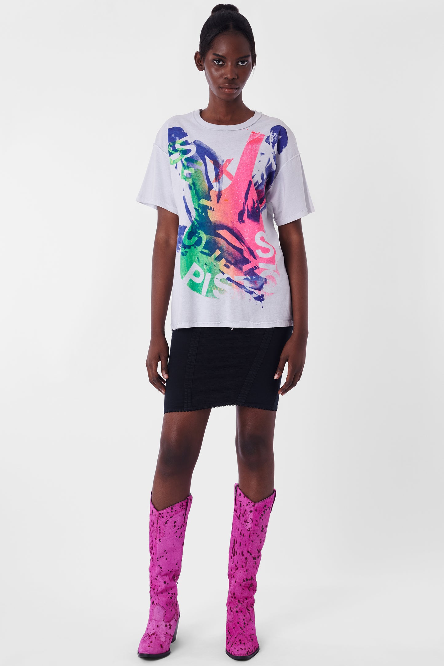 Vintage Early 1980's Print T-shirt By Jaimie Reid