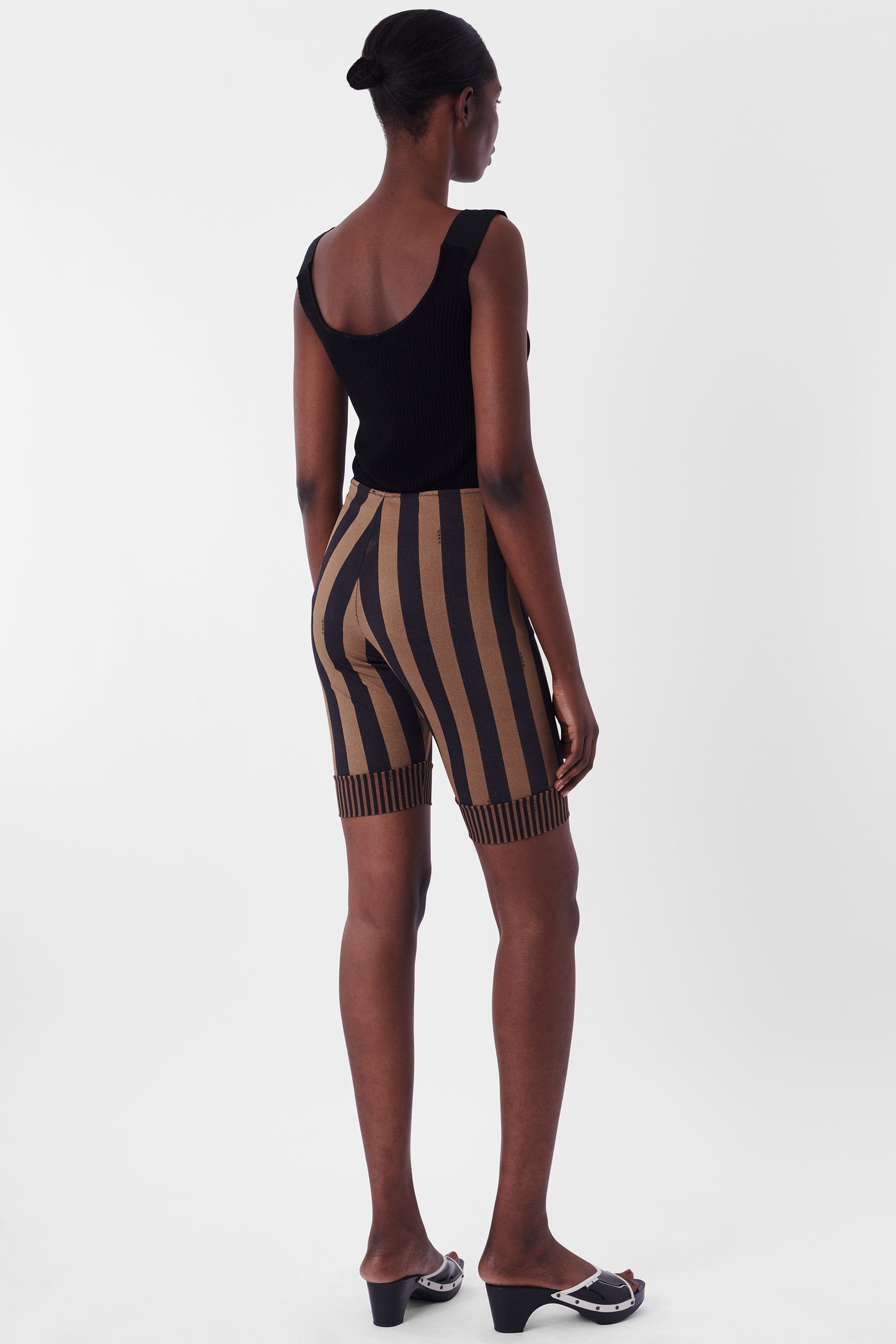 Vintage Striped Cycling Shorts