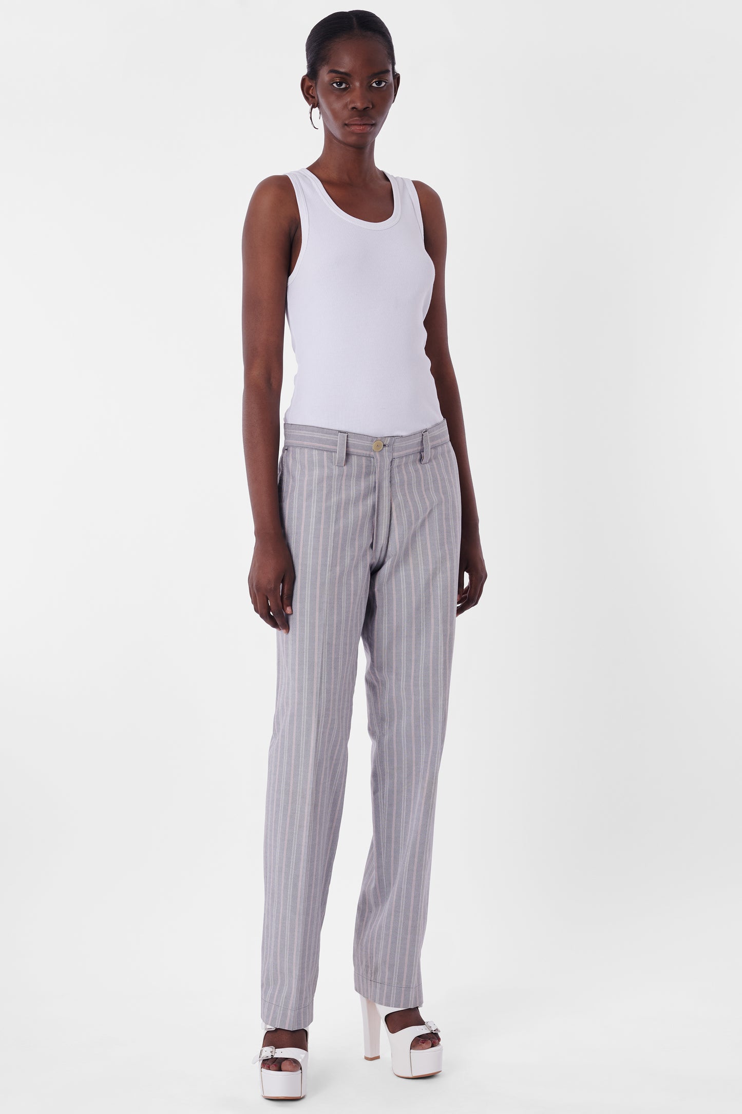 Vintage S/S 1991 Pinstripe grey Suit