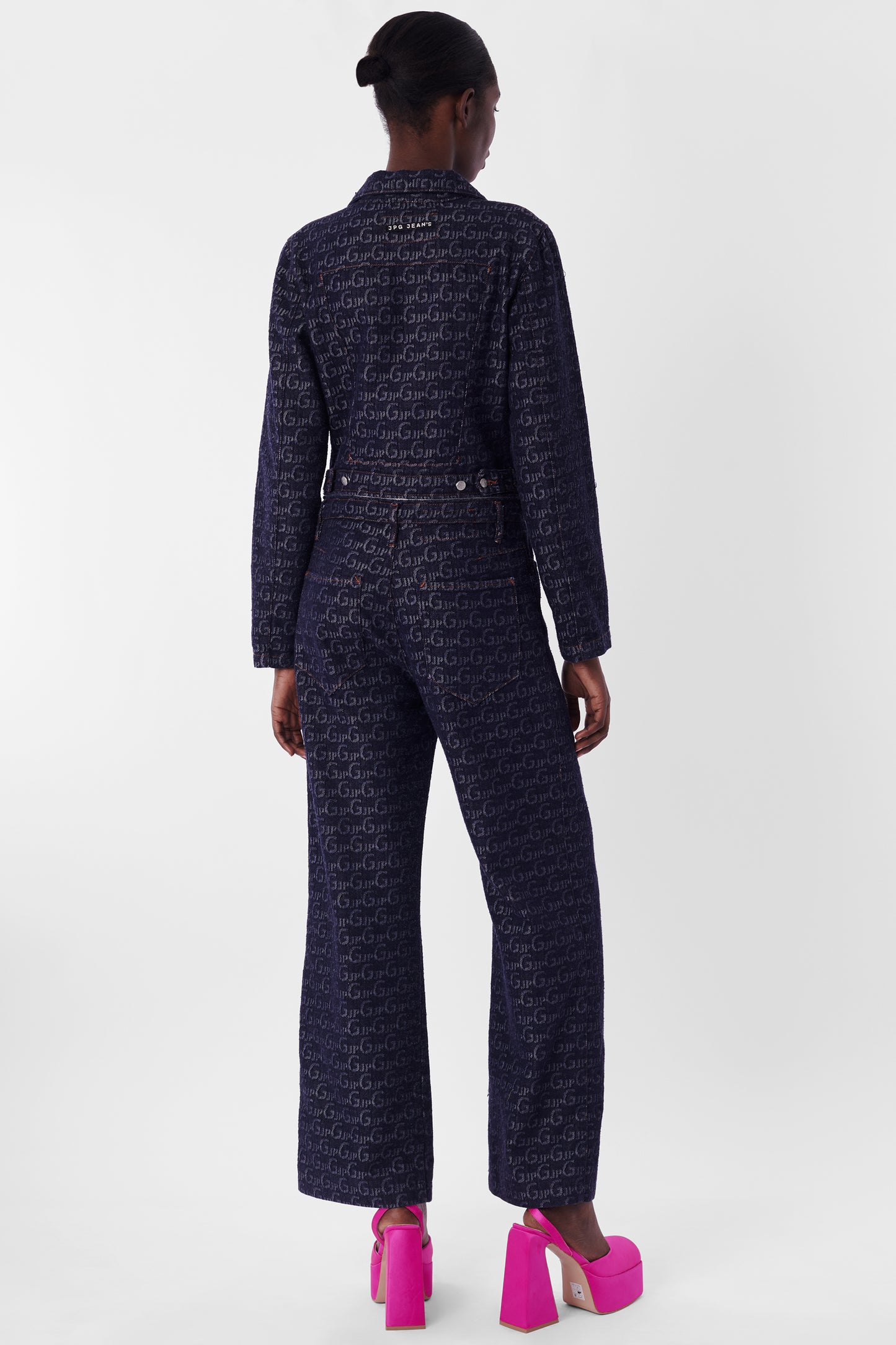 Vintage 1990's Monogram Denim Jumpsuit