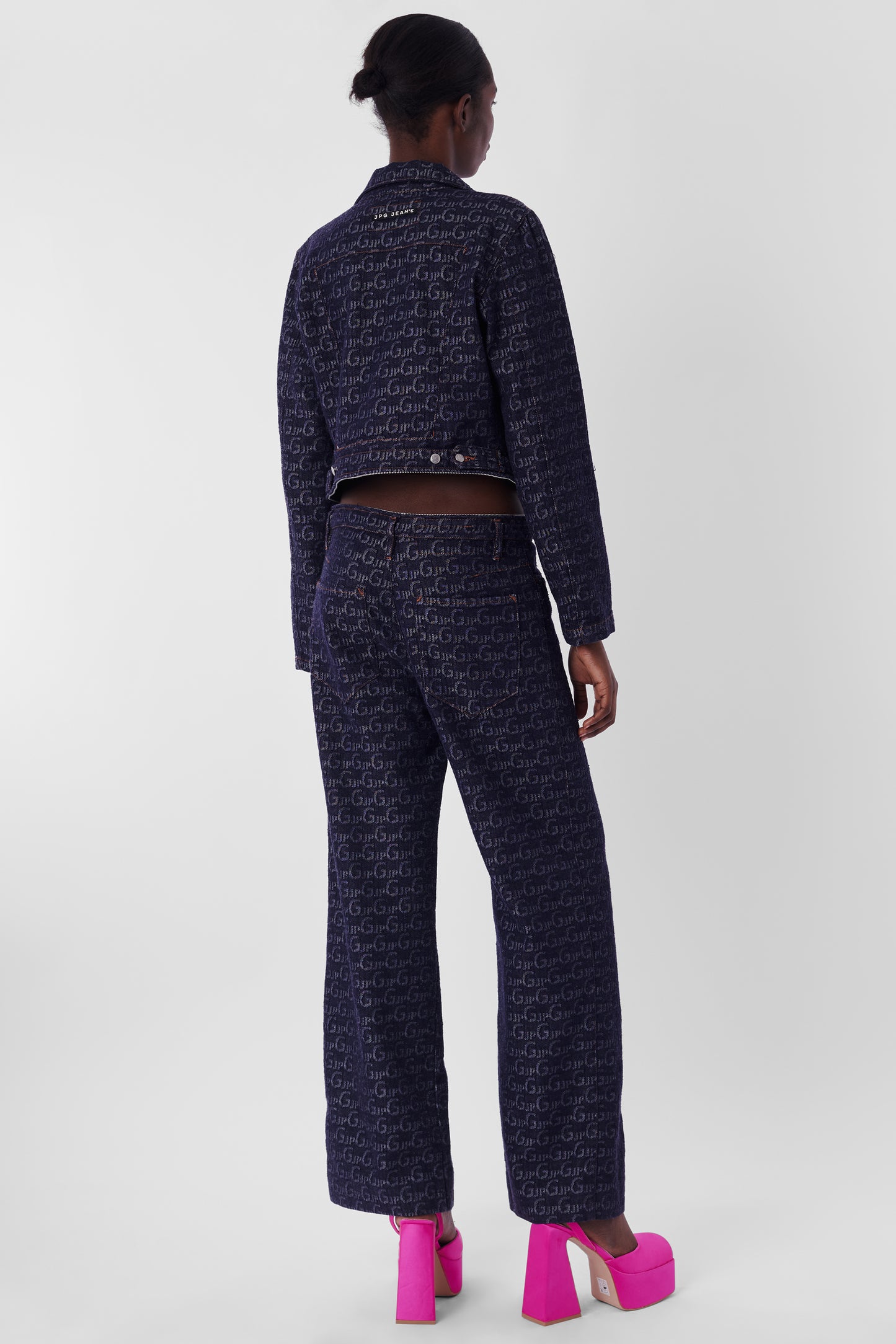 Vintage 1990's Monogram Denim Jumpsuit